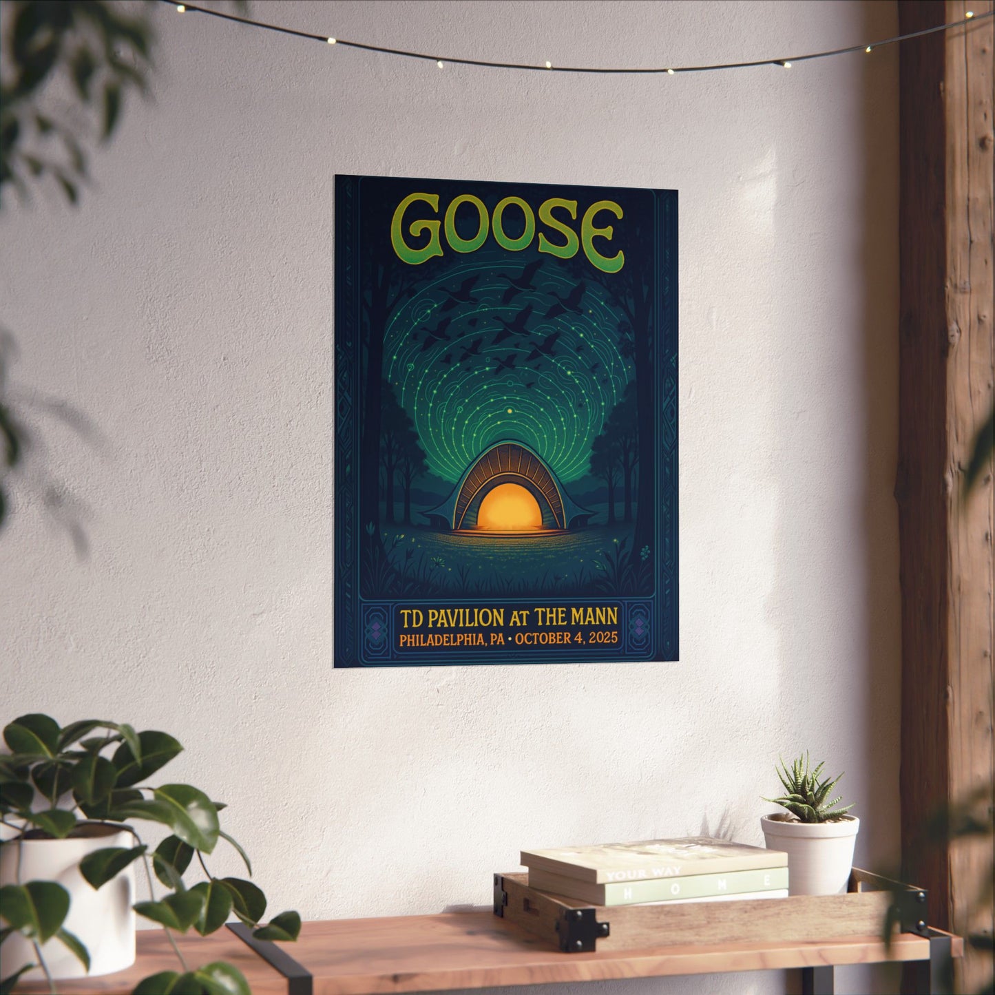 Goose TD Pavilion at The Mann Concert Poster | October 4, 2025 | Philadelphia | Limited Edition | Variant 3