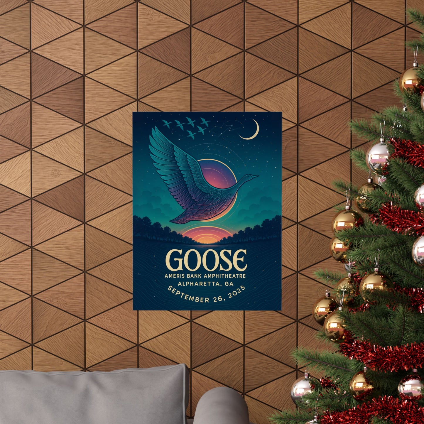 Goose Alpharetta September 26,2025 Concert Print | Ameris Bank Amphitheatre | Concert Print | Version 1