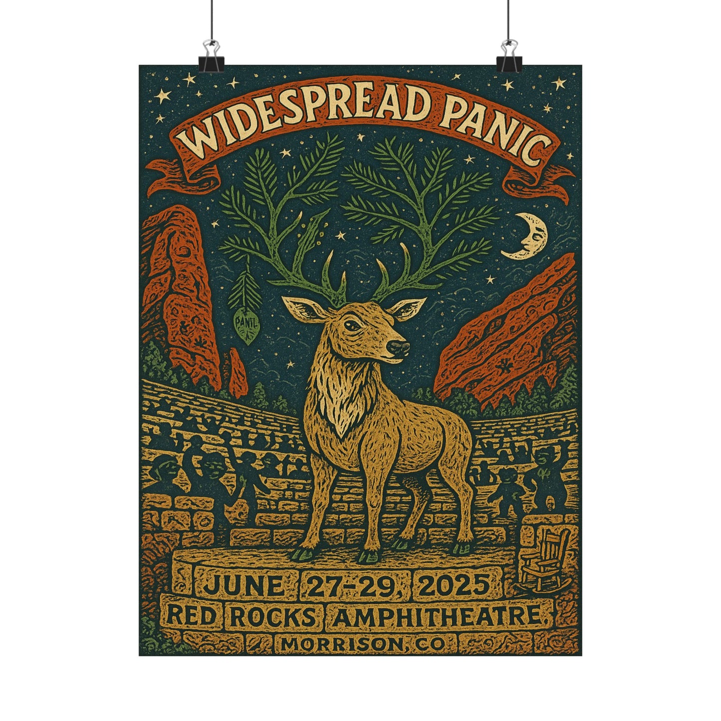 Widespread Panic Red Rocks Amphitheater June 27-29 2025 in Morrison Colorado