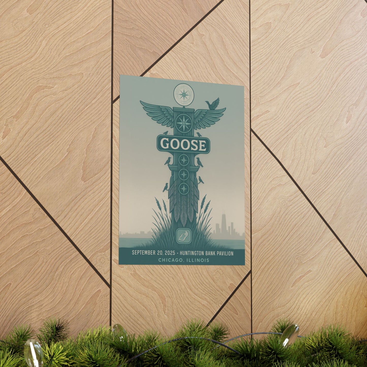 Goose Chicago September 20, 2025 | Huntington Bank Pavilion | Concert Poster | Variant 3