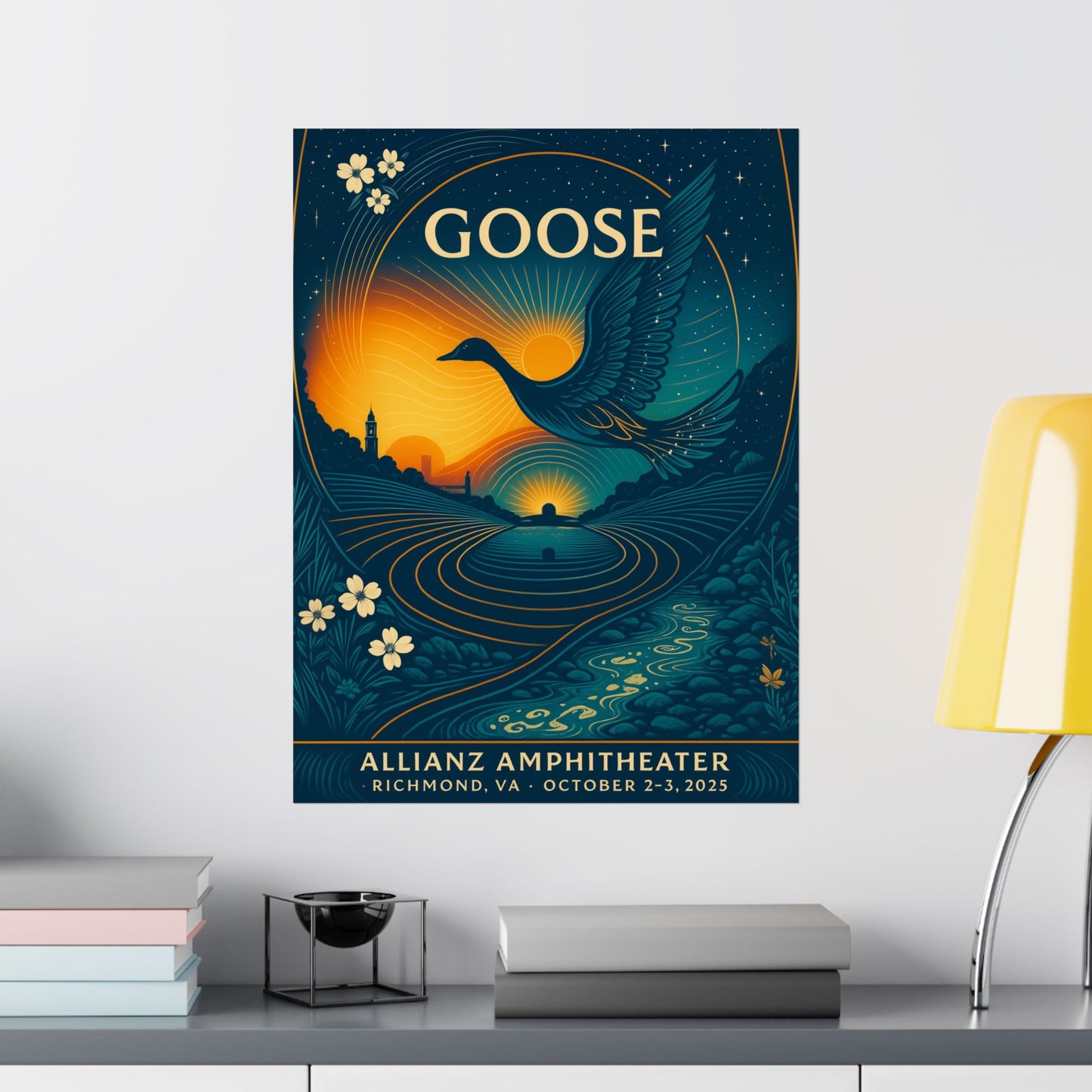 Goose Richmond Concert Print | October 2-3, 2025 | Allianz Amphitheater | Variant 1