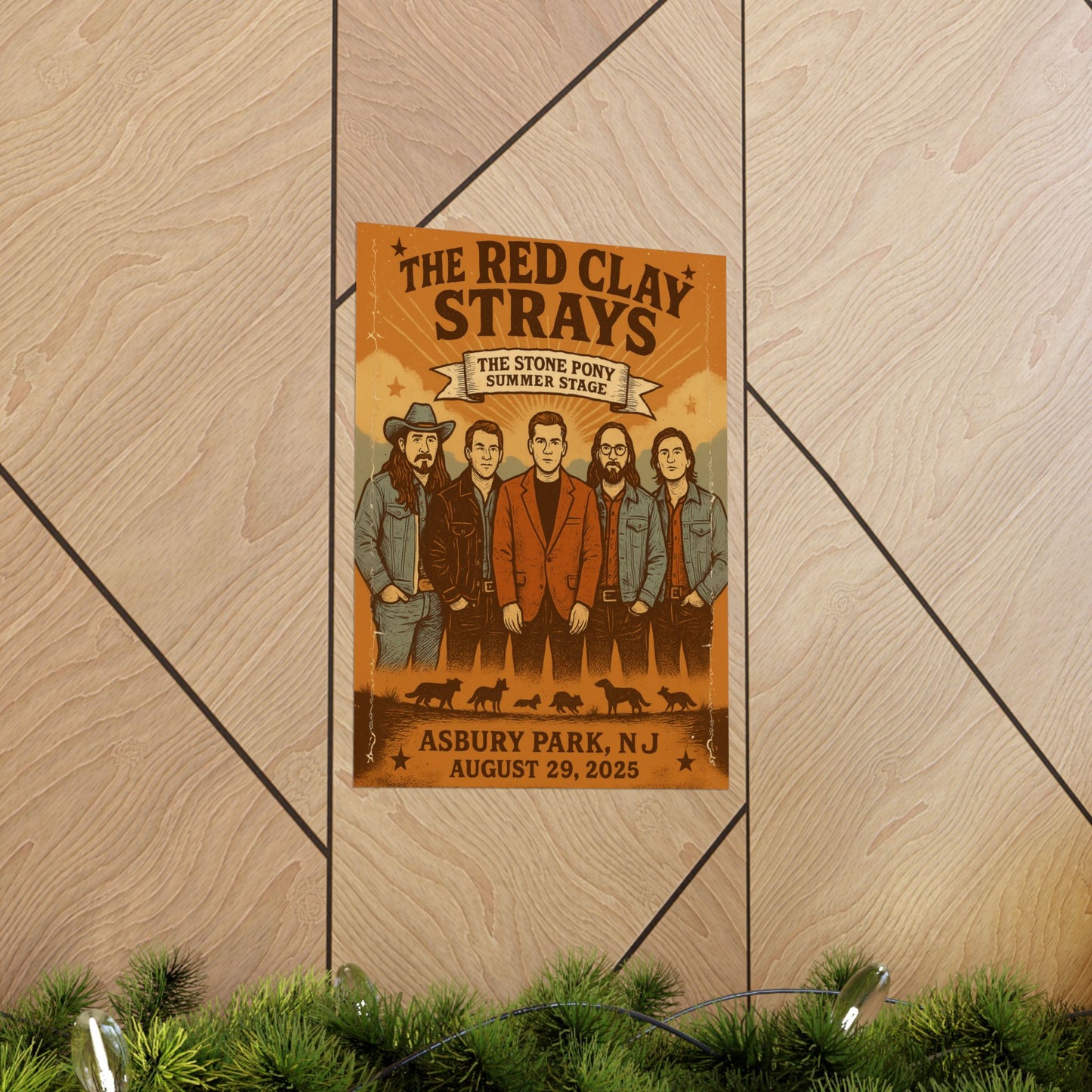 The Red Clay Strays | August 29, 2025 | Stone Pony Summer Stage | Asbury Park, NJ | Fan Concert Print