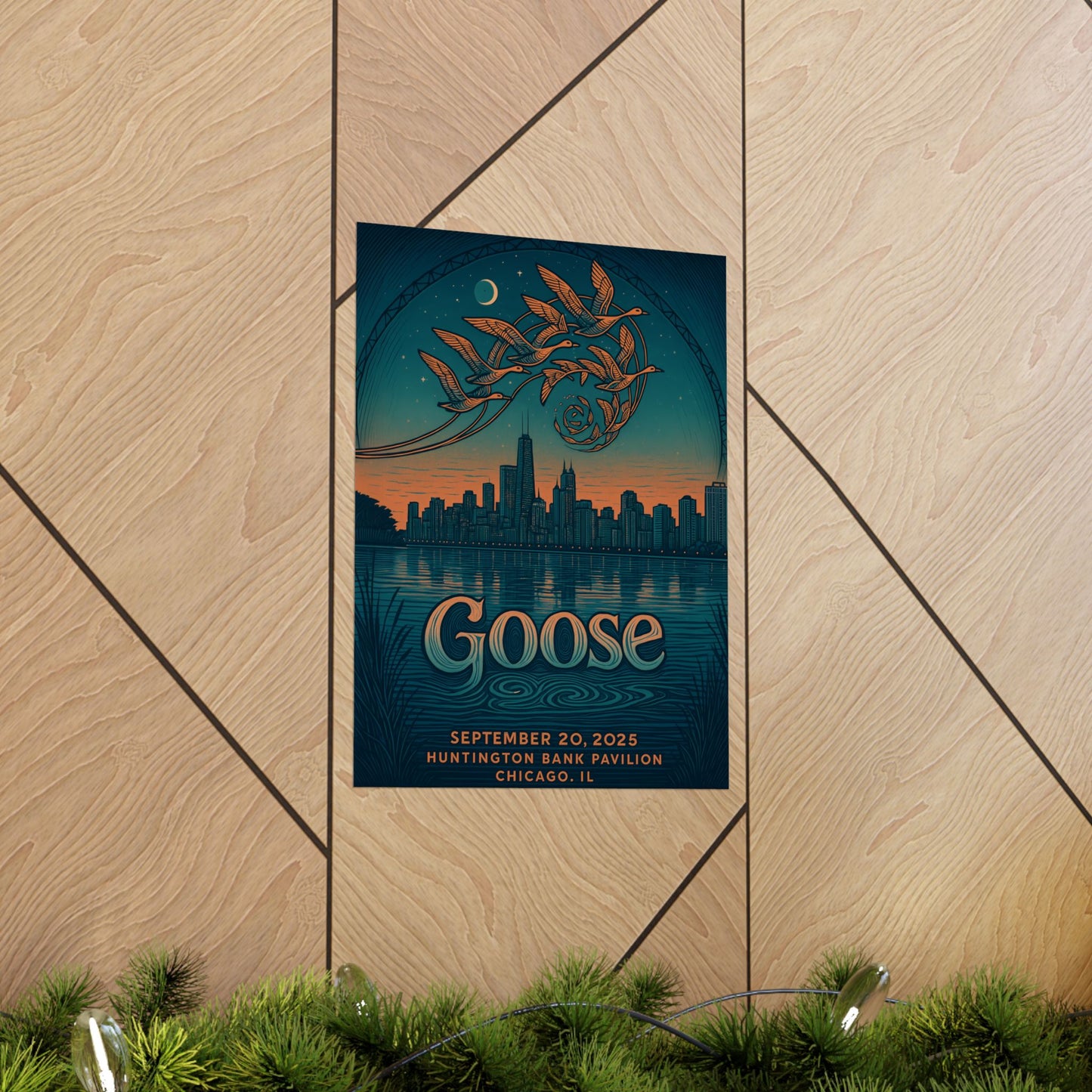 Goose Chicago Concert Poster | September 20, 2025 | Huntington Bank Pavilion | Variant 2