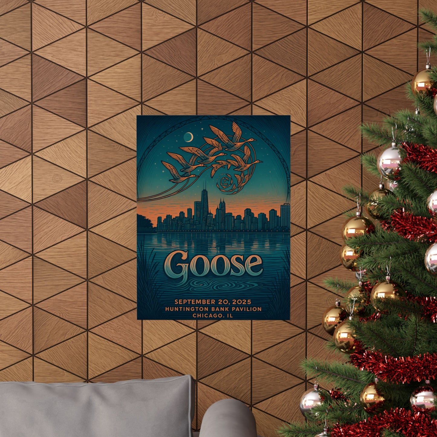 Goose Chicago Concert Poster | September 20, 2025 | Huntington Bank Pavilion | Variant 2