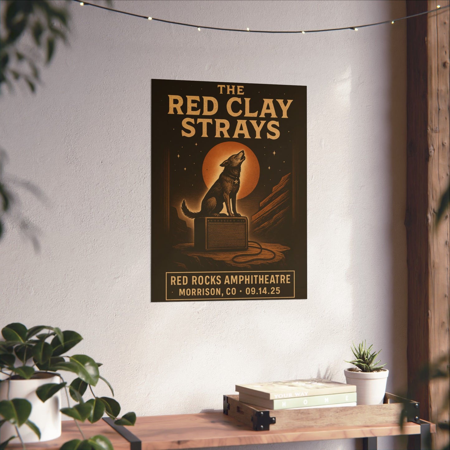 The Red Clay Strays Morrison CO Concert Poster | September 14, 2025 | Red Rocks Amphitheatre | Variant 2