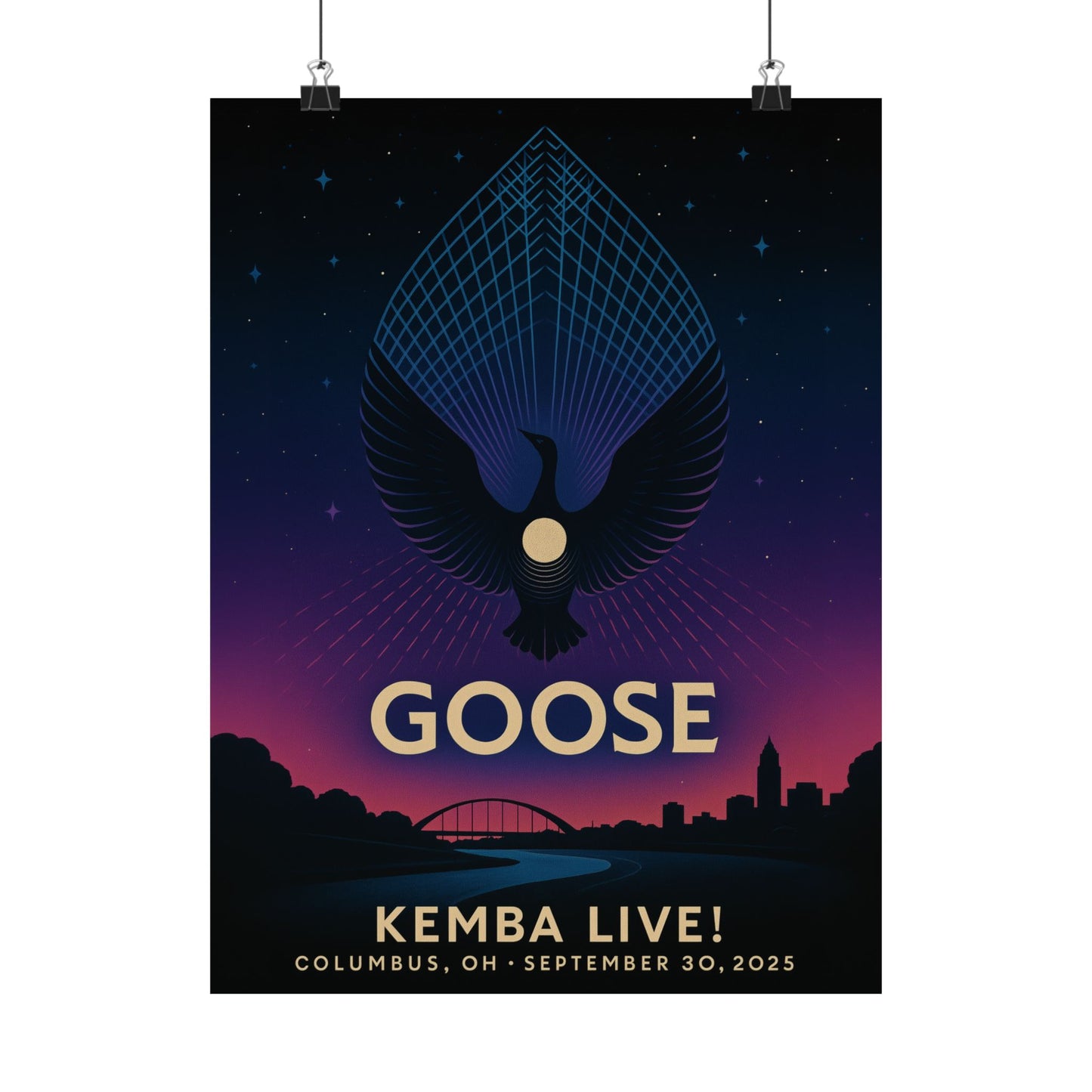 Goose Columbus Concert Print | September 30, 2025 | KEMBA Live! | Variant 2
