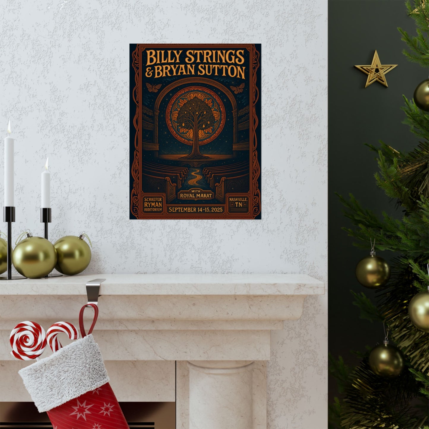 Billy Strings & Bryan Sutton Ryman Auditorium | Nashville | September 14-15, 2025 | Concert Print