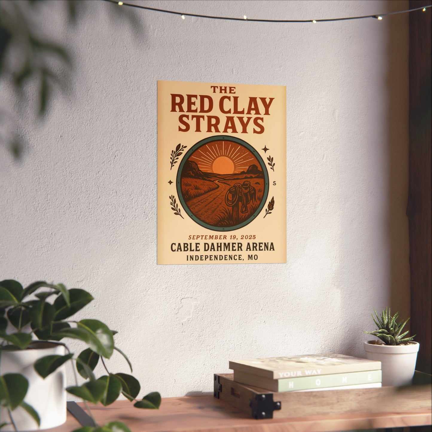 The Red Clay Strays Independence MO Concert Print | September 19, 2025 | Cable Dahmer Arena | Variant 1