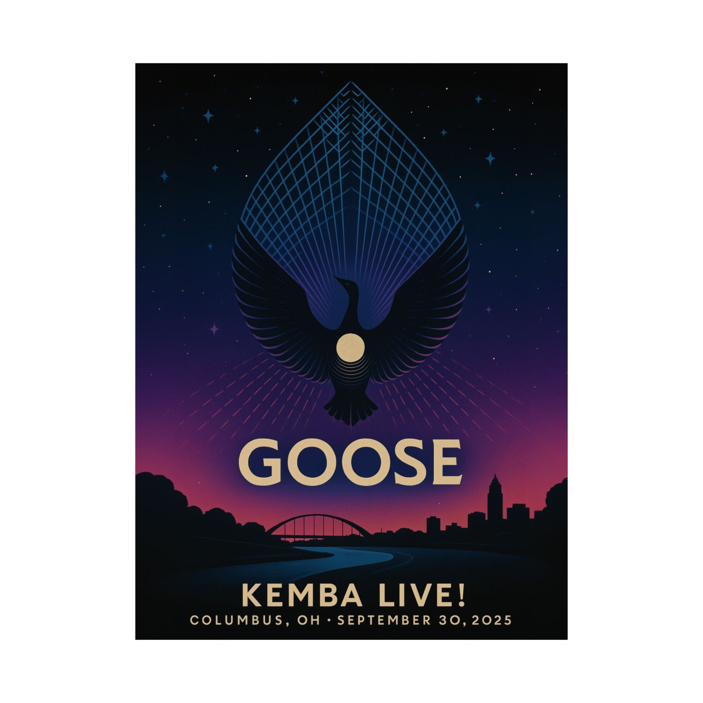 Goose Columbus Concert Print | September 30, 2025 | KEMBA Live! | Variant 2
