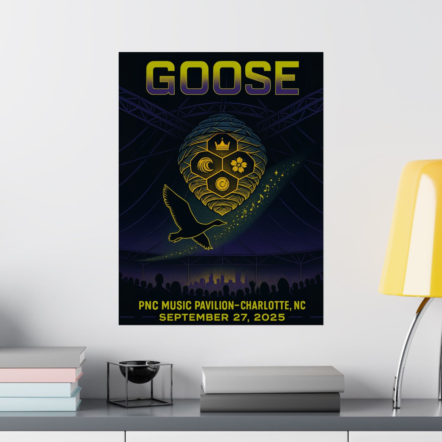 Goose Charlotte Concert Print | September 27, 2025 | PNC Music Pavilion | Variant 2