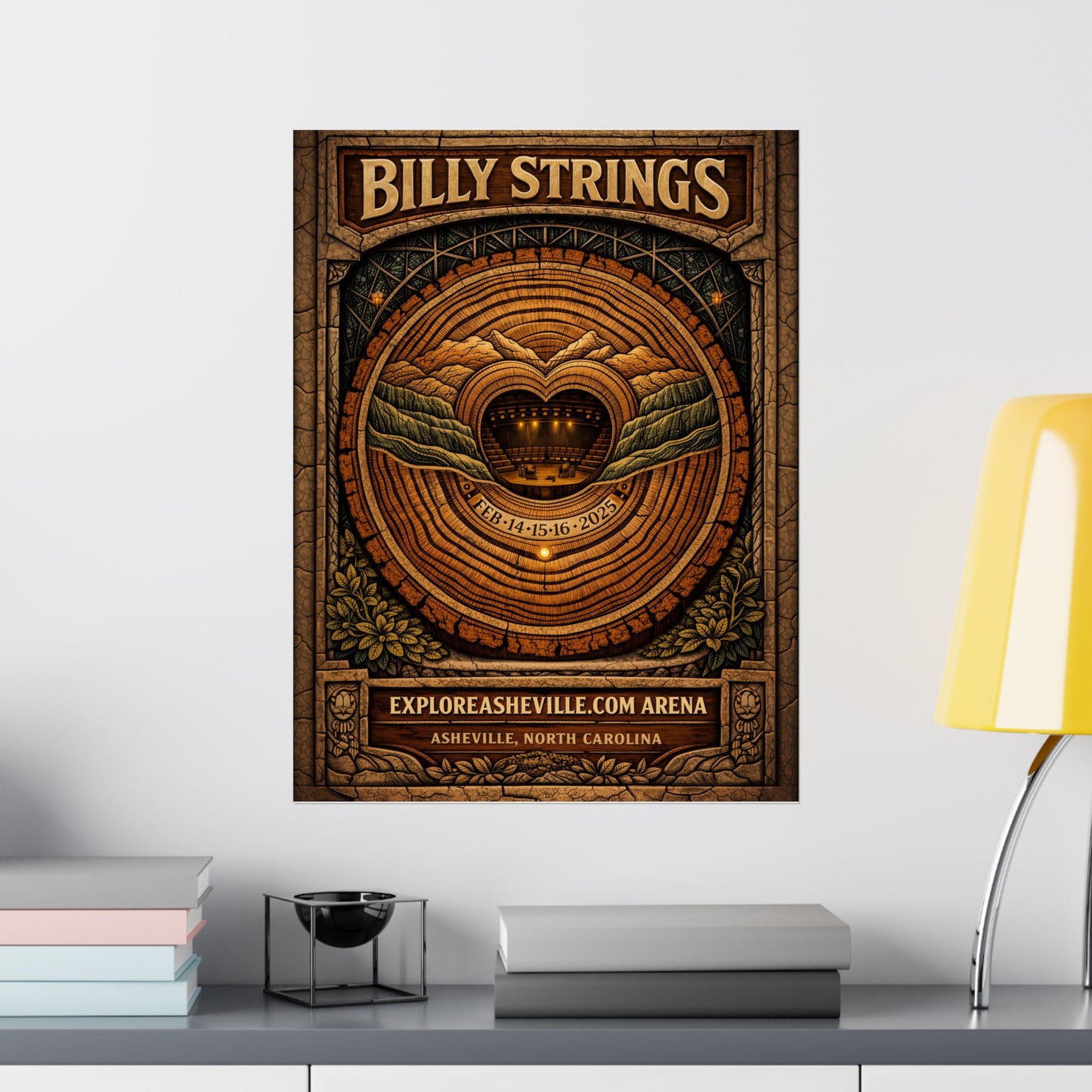 Billy Strings | 2/14/25 - 2/16/25 | Asheville, NC | Concert Poster | Weekend 2 V1