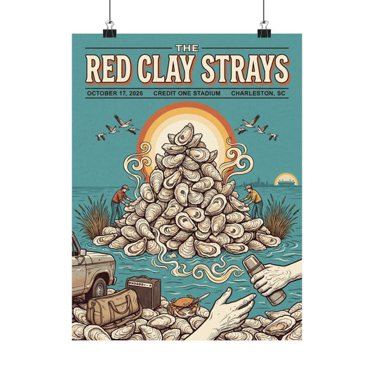 The Red Clay Strays | October 17, 2026 | Charleston, SC | Concert Poster