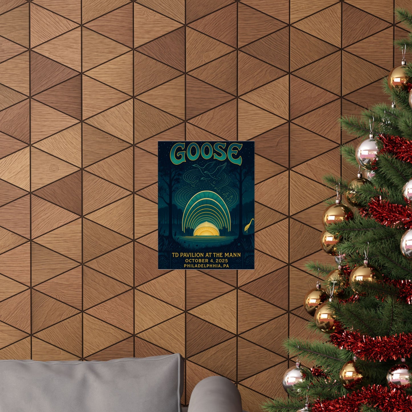 Goose TD Pavilion at The Mann | October 4, 2025 | Philadelphia PA | Concert Poster | Limited Edition | Variant 1