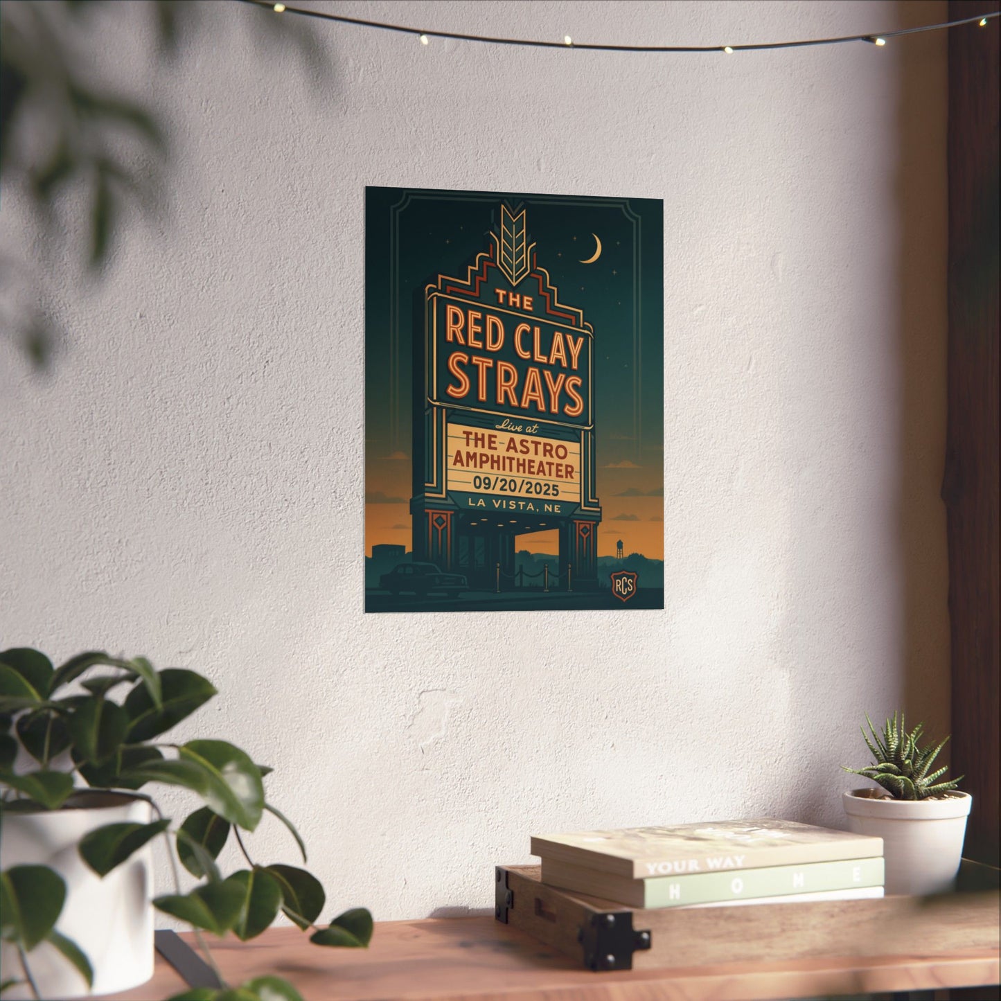 The Red Clay Strays La Vista NE Concert Print | September 20, 2025 | Astro Amphitheater | Variant 2