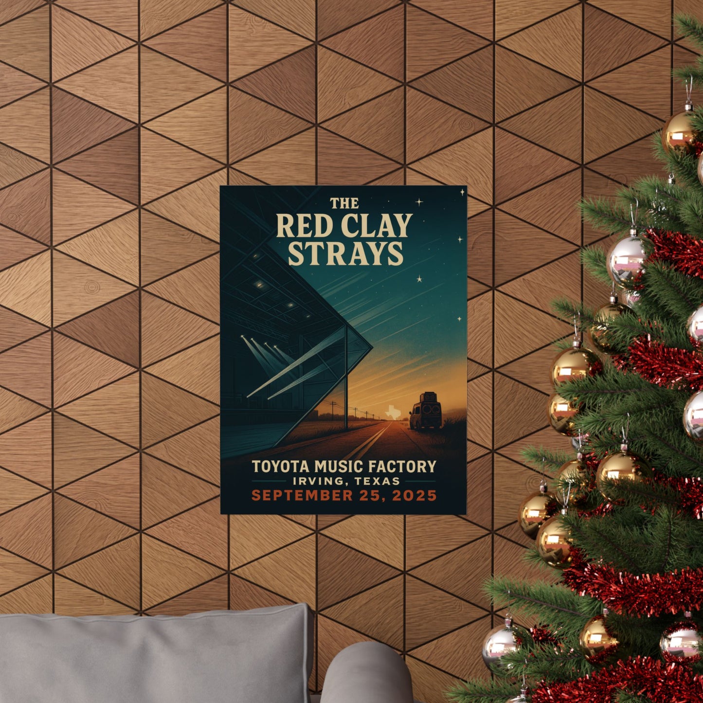 The Red Clay Strays Irving TX Concert Print | September 25, 2025 | Toyota Music Factory | Variant 1