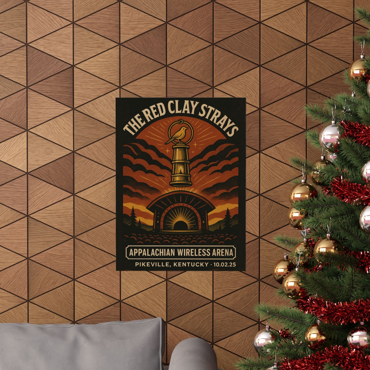 The Red Clay Strays Pikeville KY Concert Print | October 2, 2025 | Appalachian Wireless Arena | Variant 1