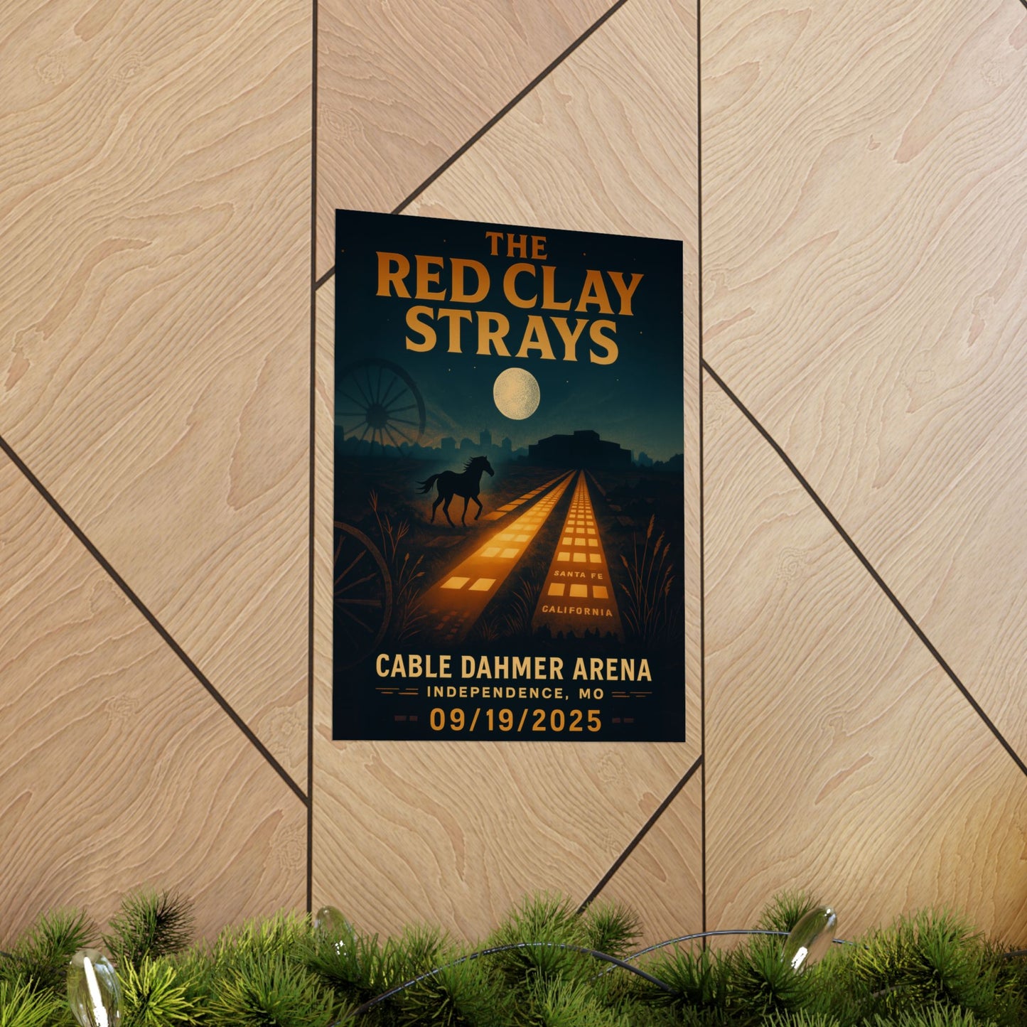 The Red Clay Strays Independence MO Concert Print | September 19, 2025 | Cable Dahmer Arena | Variant 3