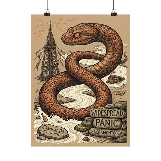 Widespread Panic | July 21, 2026 | Sacramento, CA | Concert Poster