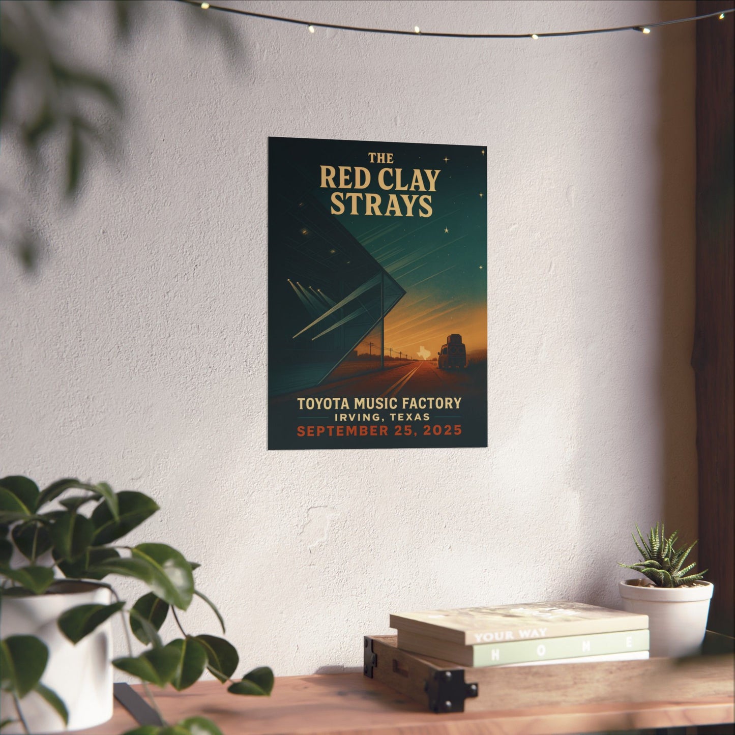 The Red Clay Strays Irving TX Concert Print | September 25, 2025 | Toyota Music Factory | Variant 1