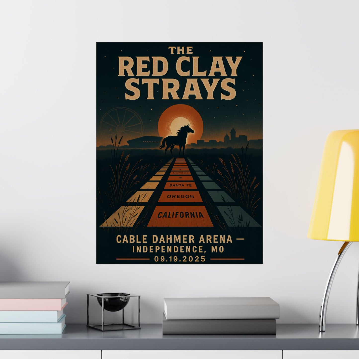 The Red Clay Strays Independence MO Concert Print | September 19, 2025 | Cable Dahmer Arena | Variant 2