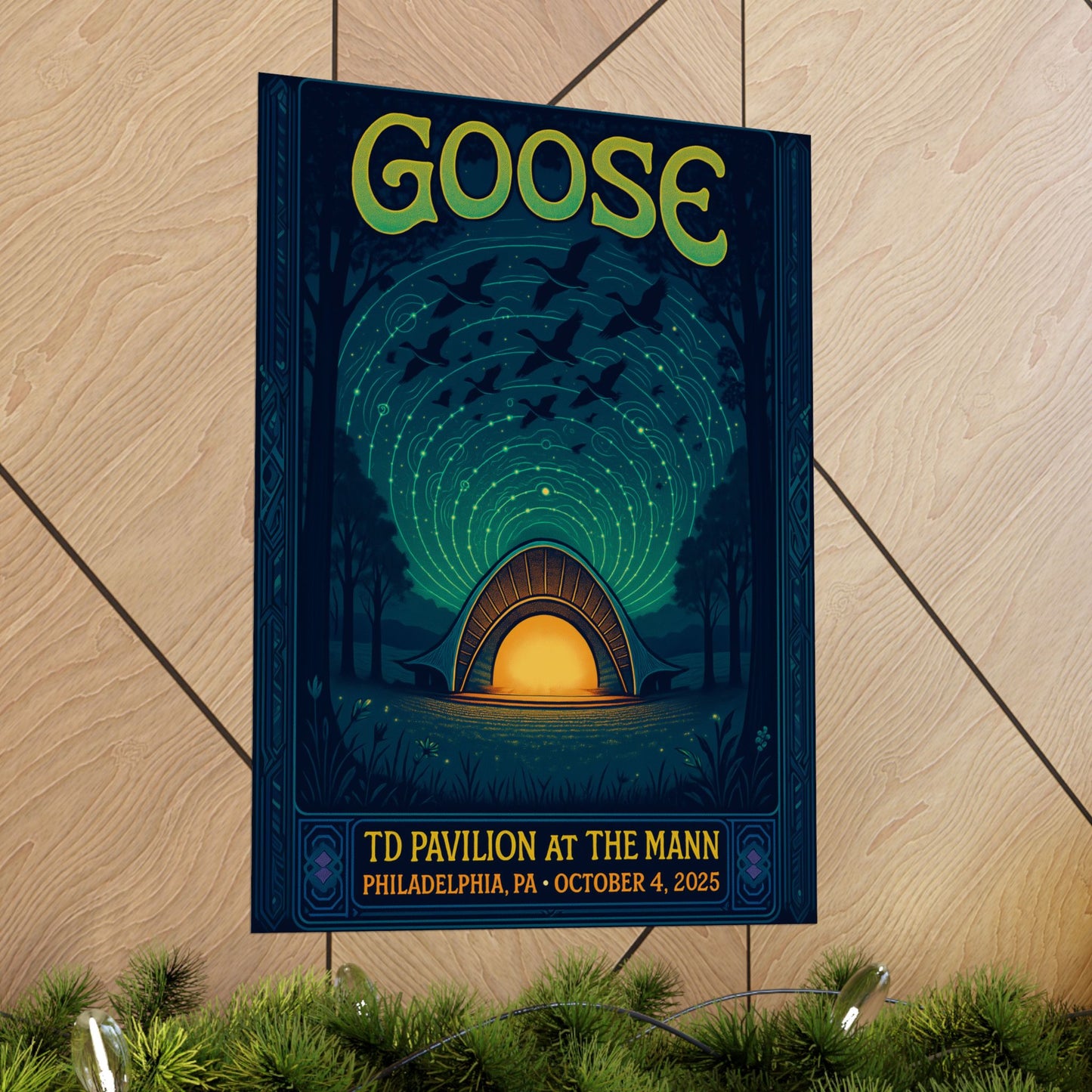 Goose TD Pavilion at The Mann Concert Poster | October 4, 2025 | Philadelphia | Limited Edition | Variant 3