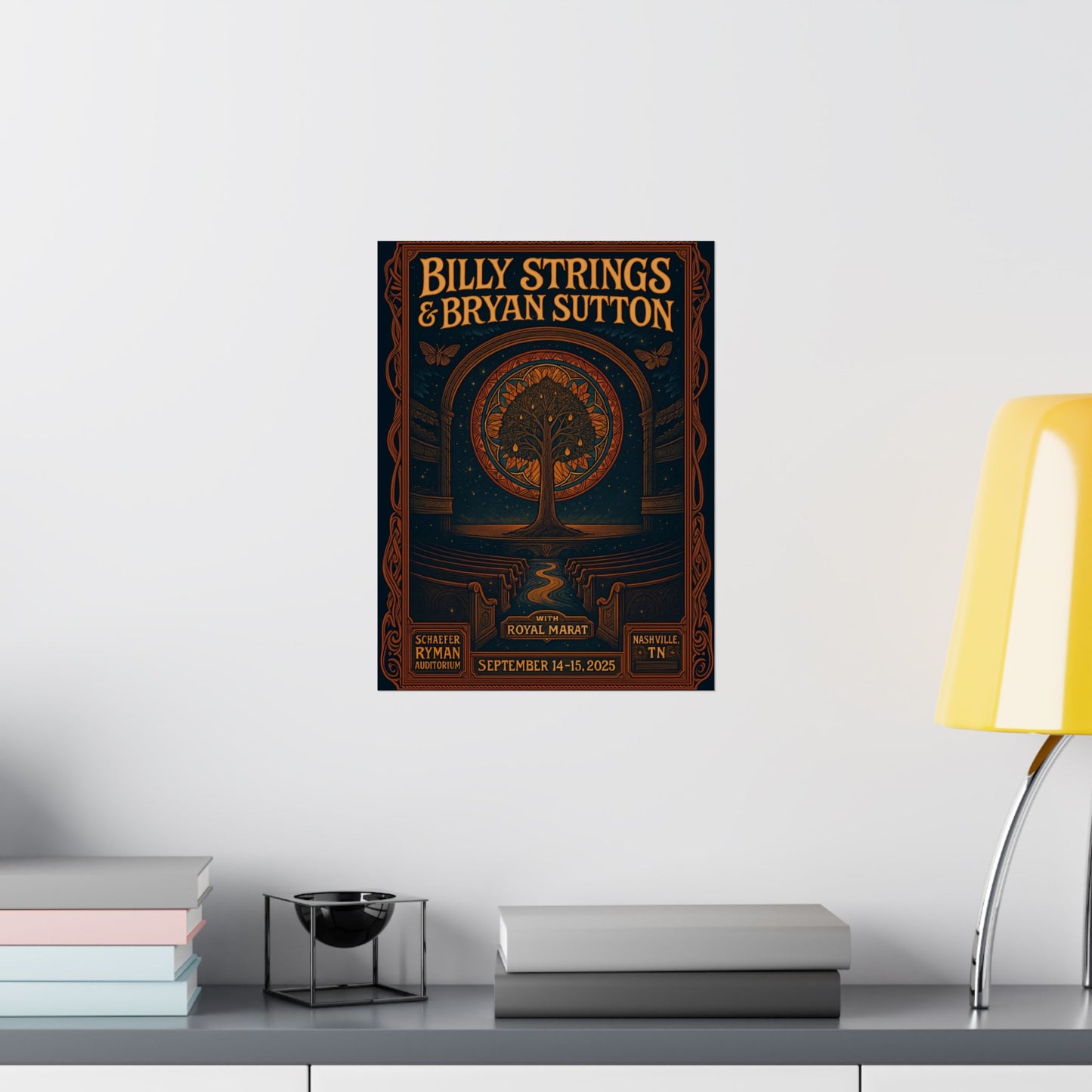 Billy Strings & Bryan Sutton Ryman Auditorium | Nashville | September 14-15, 2025 | Concert Print