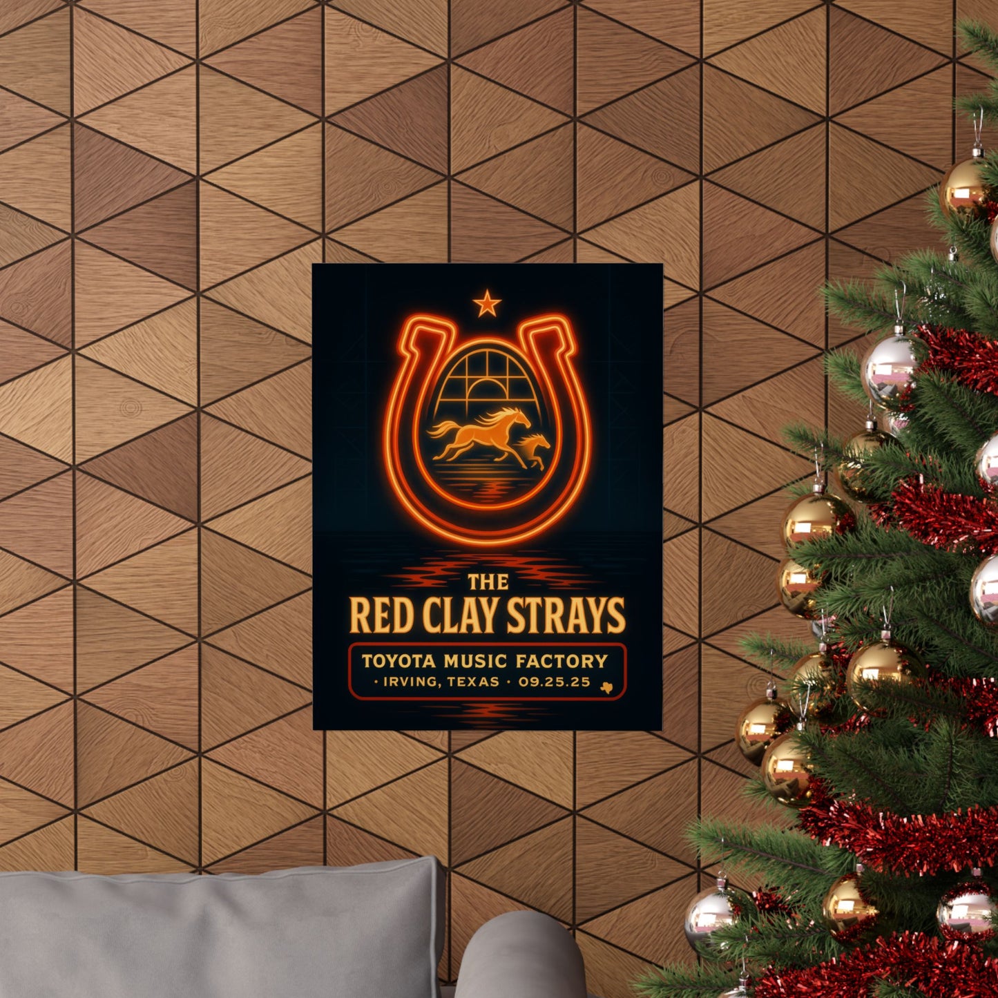 The Red Clay Strays Irving TX Concert Print | September 25, 2025 | Toyota Music Factory | Variant 2