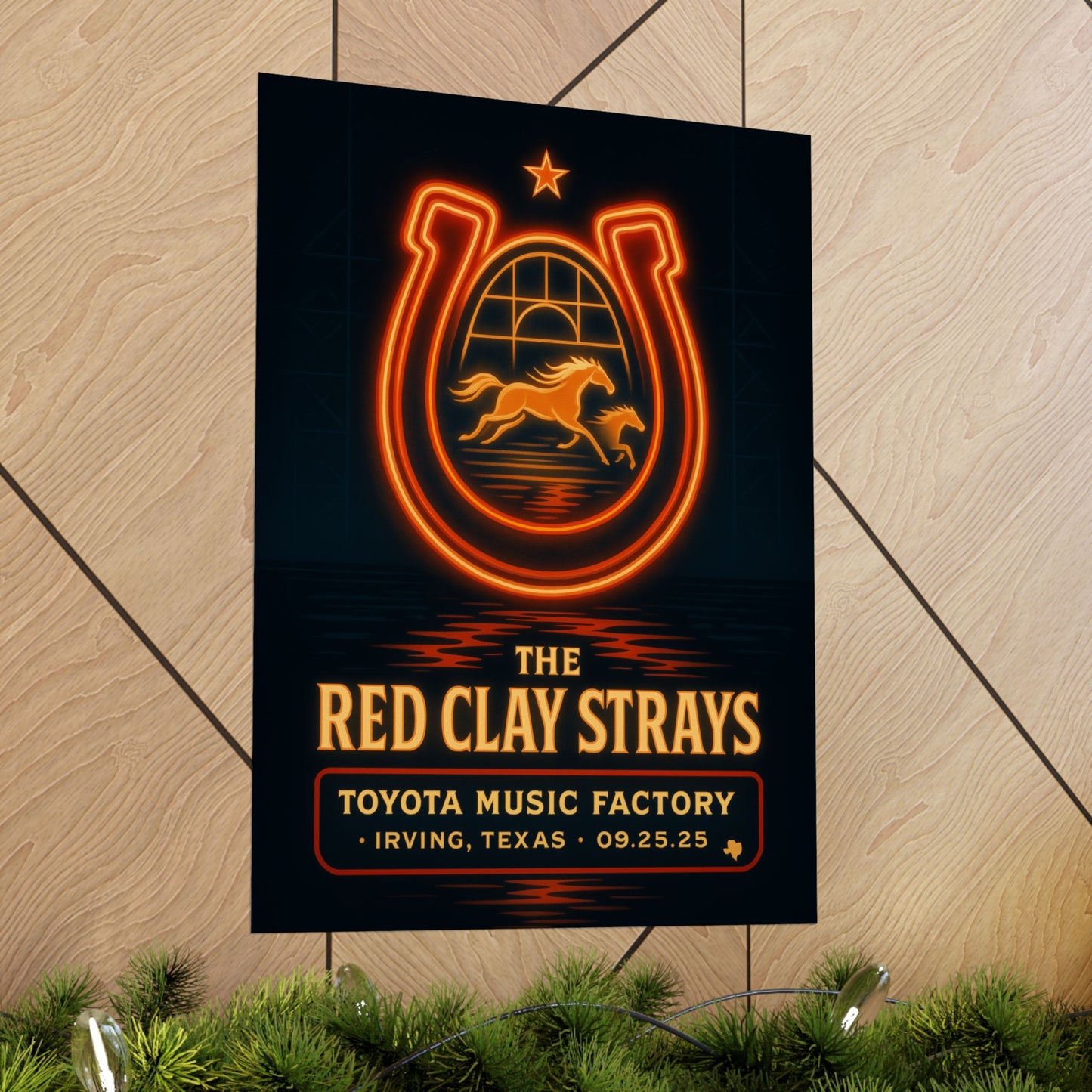 The Red Clay Strays Irving TX Concert Print | September 25, 2025 | Toyota Music Factory | Variant 2