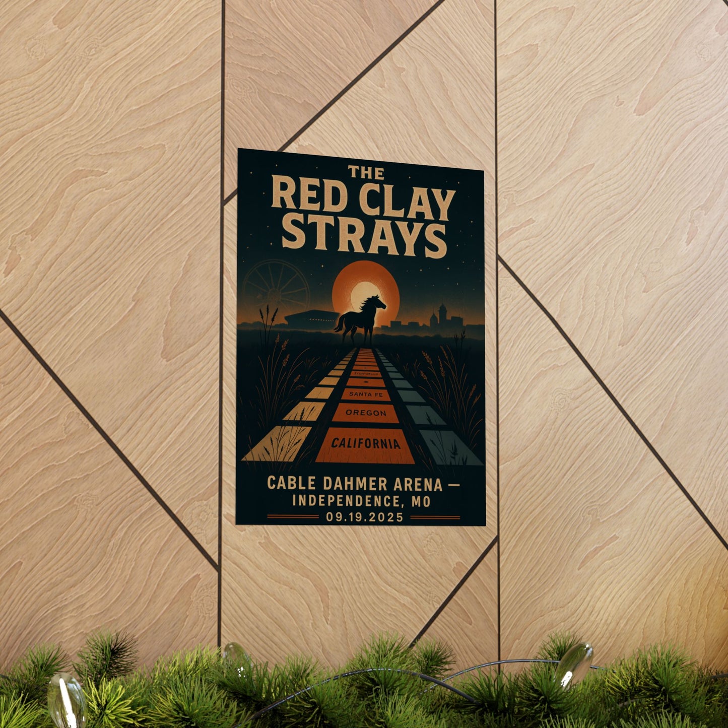 The Red Clay Strays Independence MO Concert Print | September 19, 2025 | Cable Dahmer Arena | Variant 2