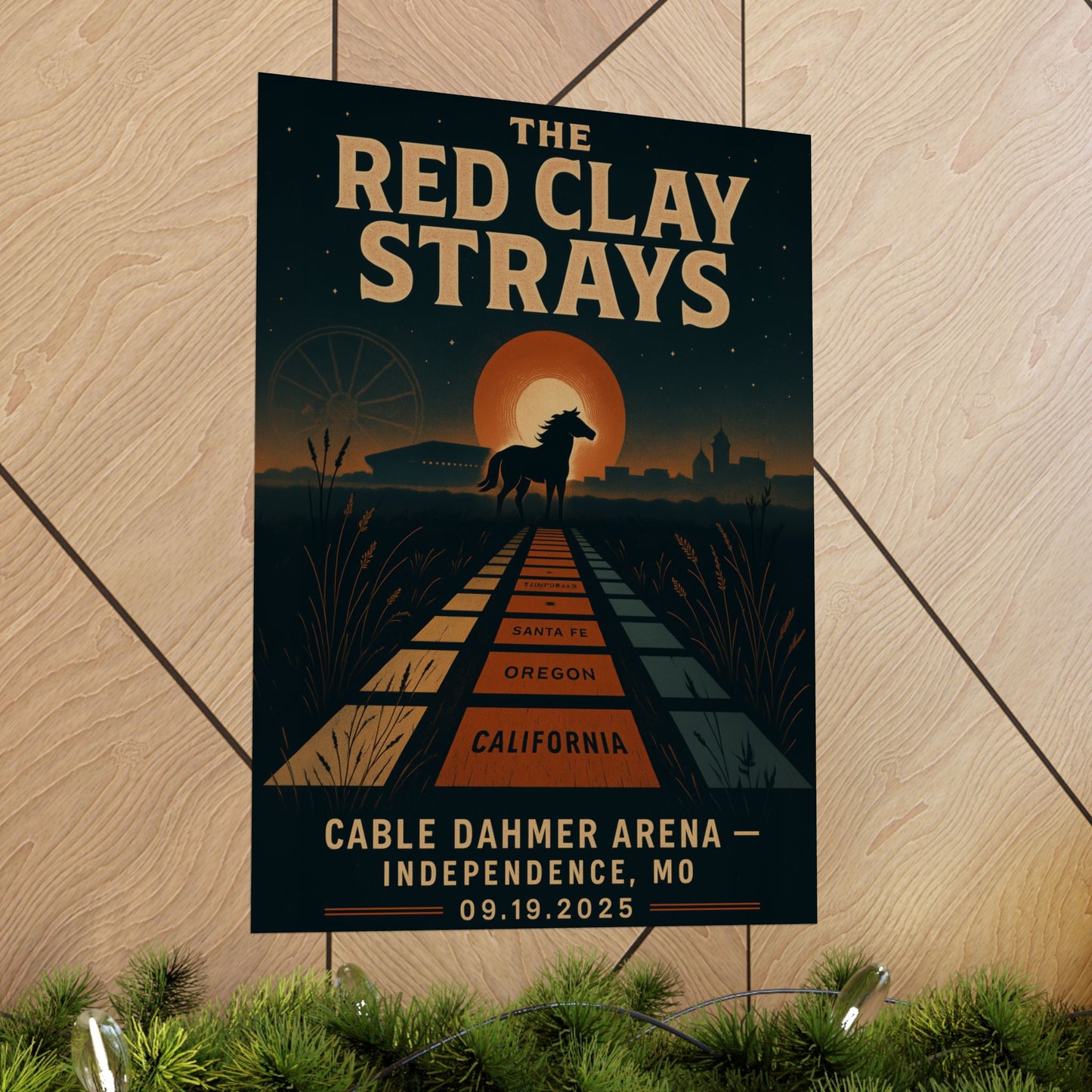 The Red Clay Strays Independence MO Concert Print | September 19, 2025 | Cable Dahmer Arena | Variant 2