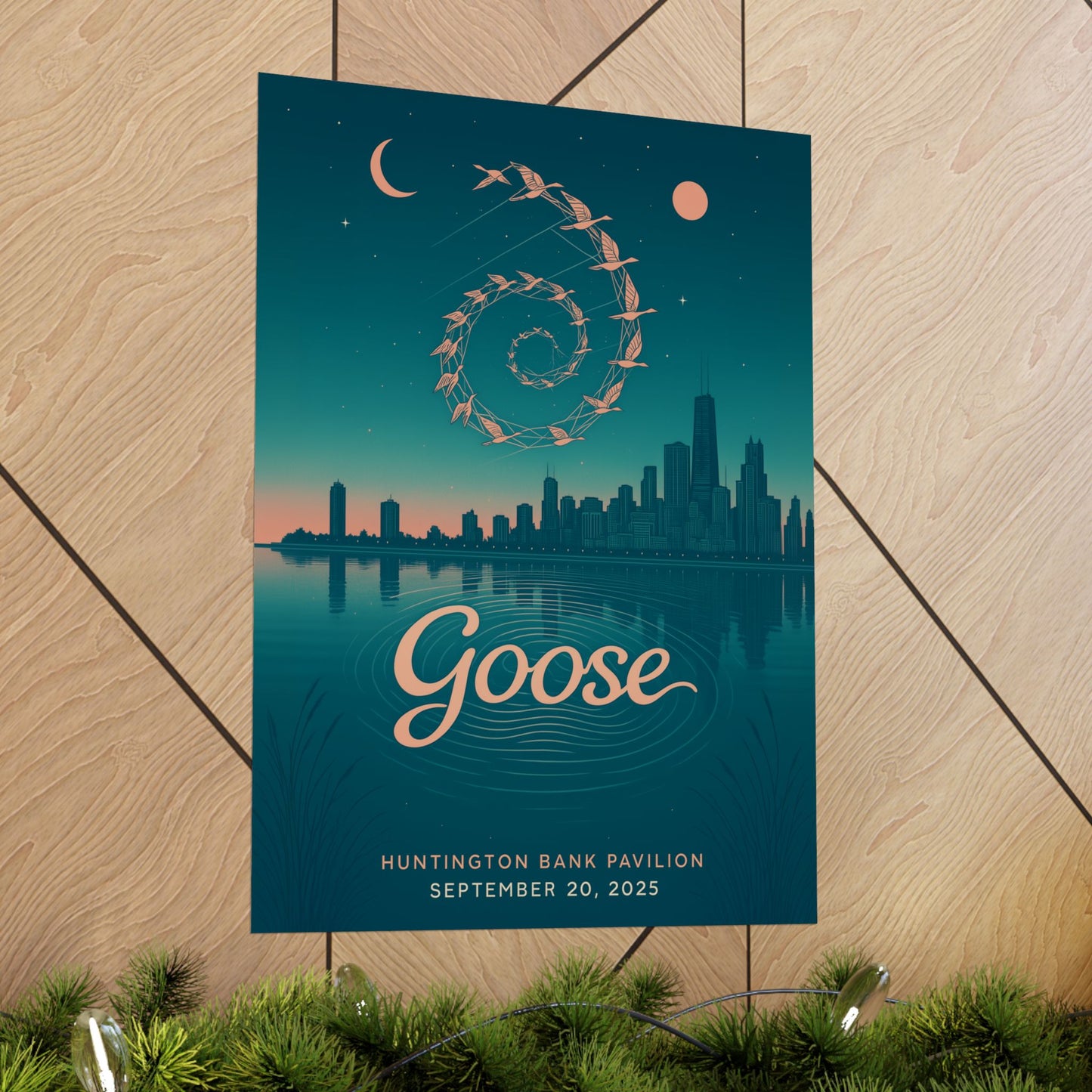Goose Chicago Concert Poster | September 20, 2025 | Huntington Bank Pavilion | Variant 1