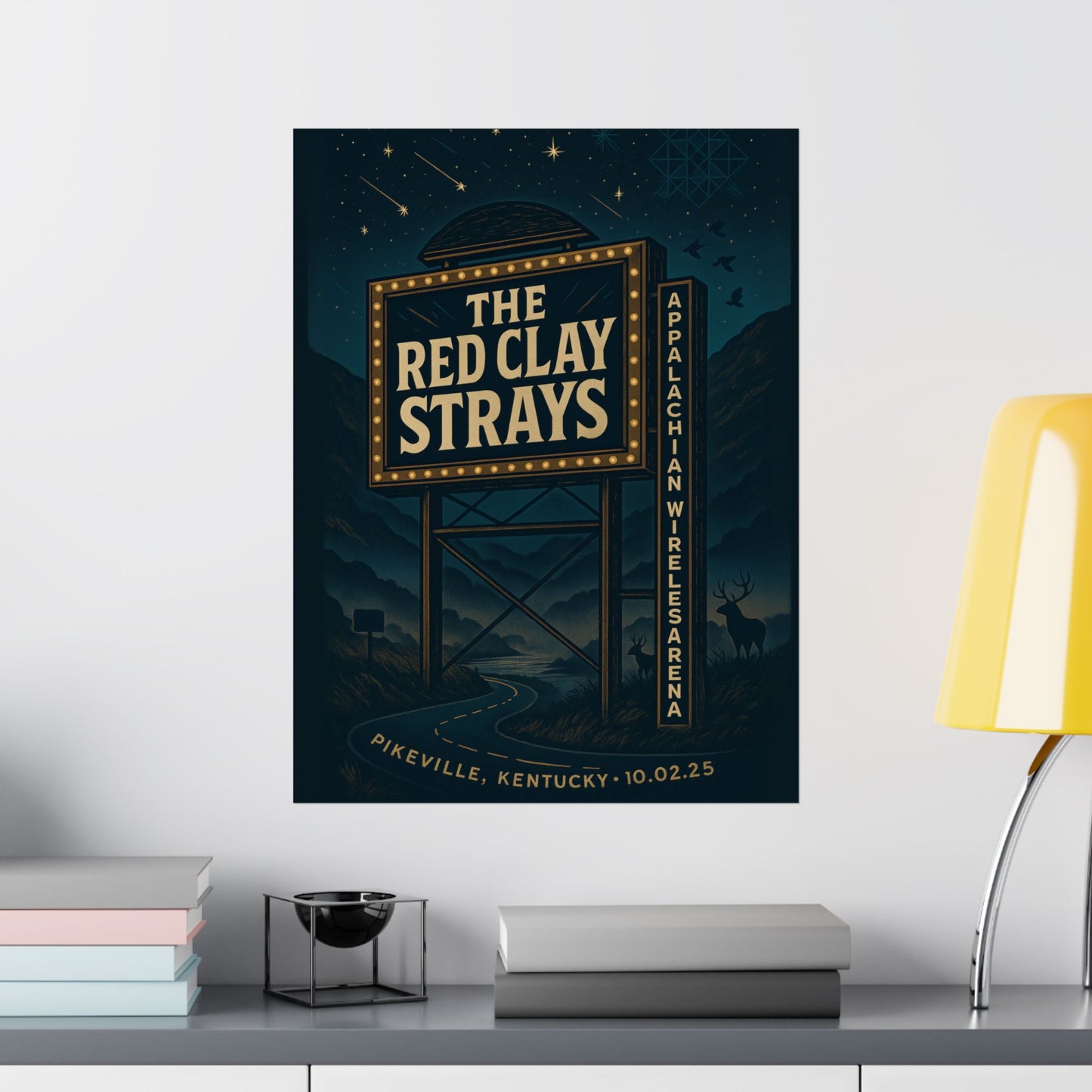 The Red Clay Strays Pikeville KY Concert Print | October 2, 2025 | Appalachian Wireless Arena | Variant 2