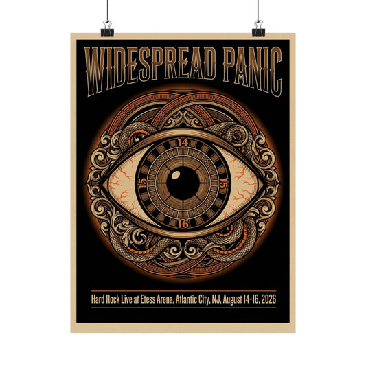 Widespread Panic | August 14–16, 2026 | Atlantic City, NJ | Concert Poster V2