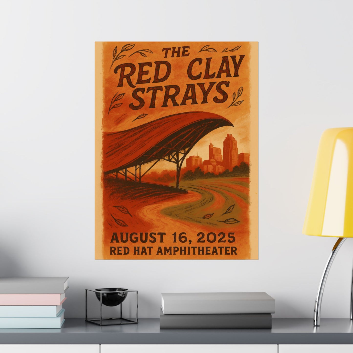 The Red Clay Strays Raleigh | Aug 16, 2025 | Red Hat Amphitheater | Concert Print