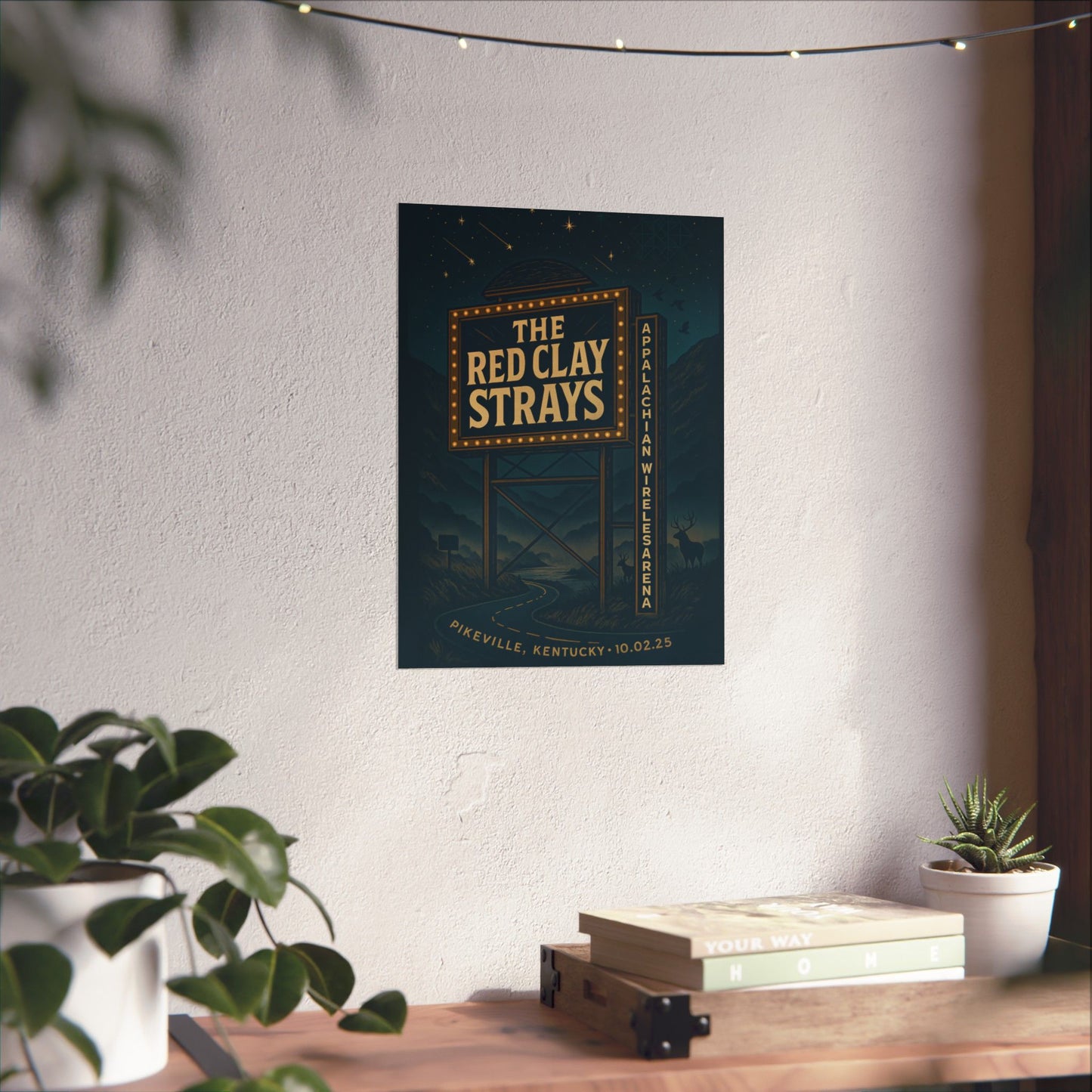 The Red Clay Strays Pikeville KY Concert Print | October 2, 2025 | Appalachian Wireless Arena | Variant 2