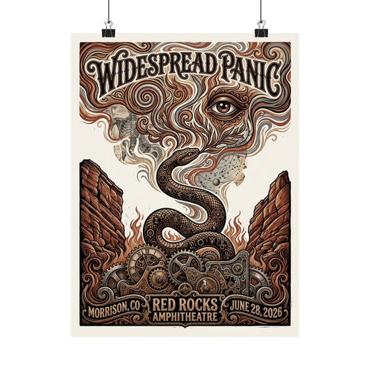 Widespread Panic | 06/28/26 | Morrison, CO | Concert Poster