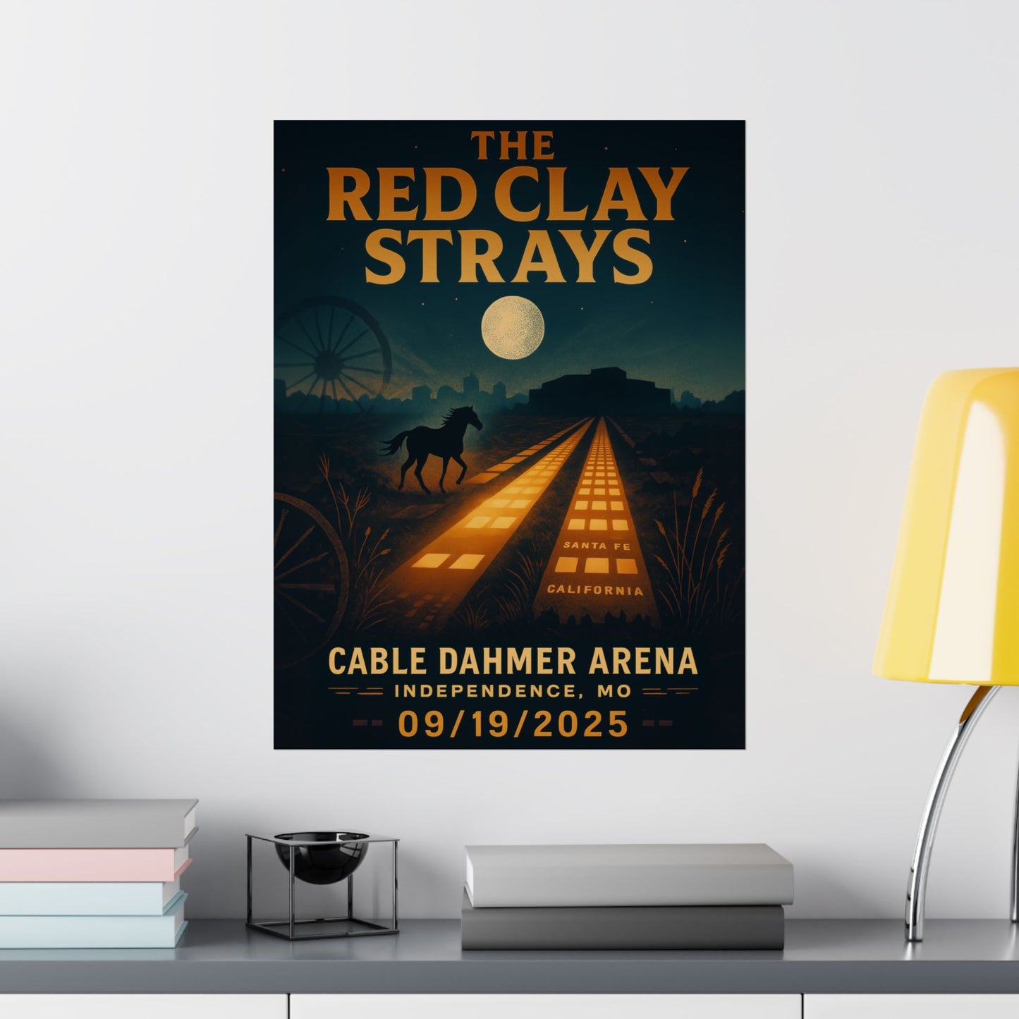 The Red Clay Strays Independence MO Concert Print | September 19, 2025 | Cable Dahmer Arena | Variant 3