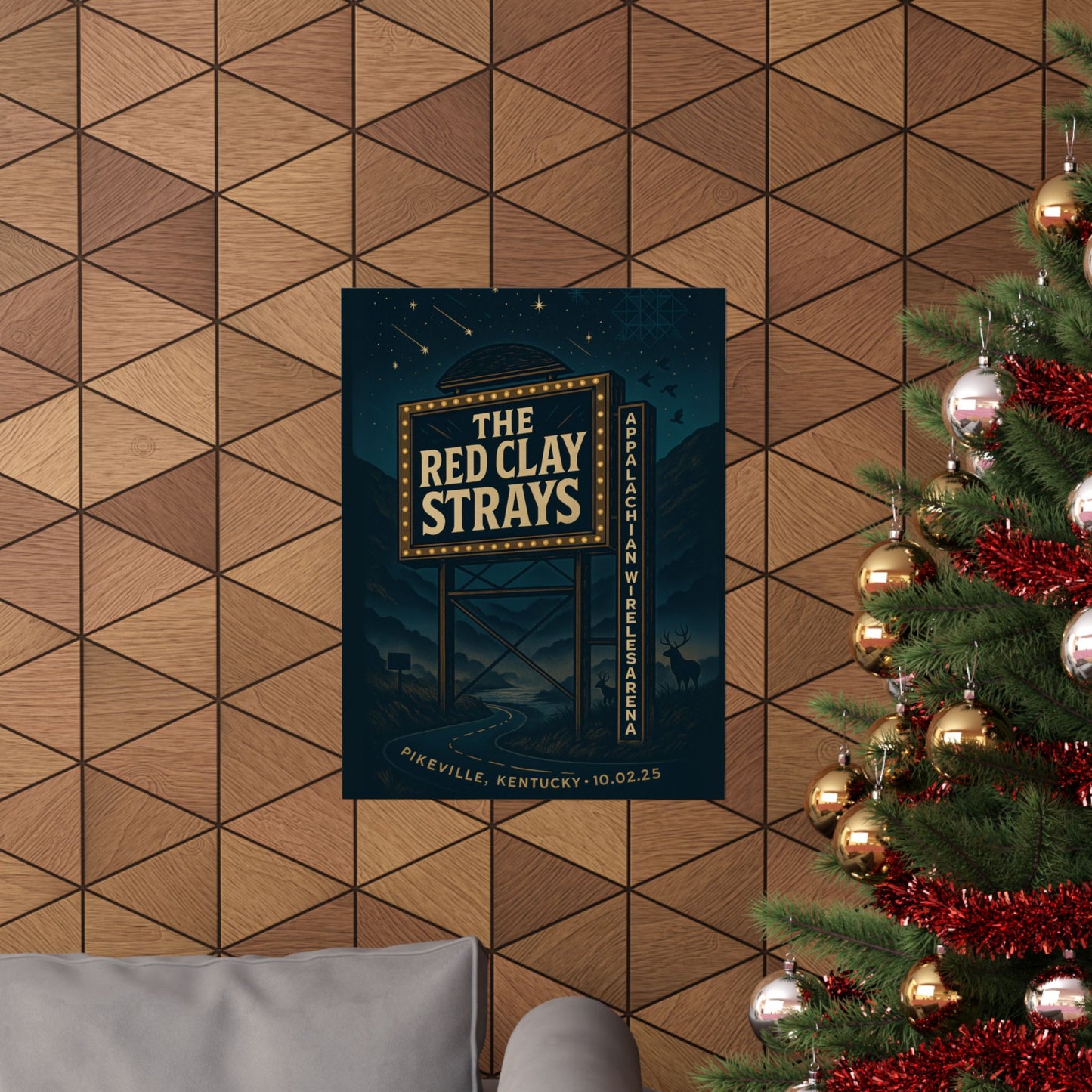 The Red Clay Strays Pikeville KY Concert Print | October 2, 2025 | Appalachian Wireless Arena | Variant 2