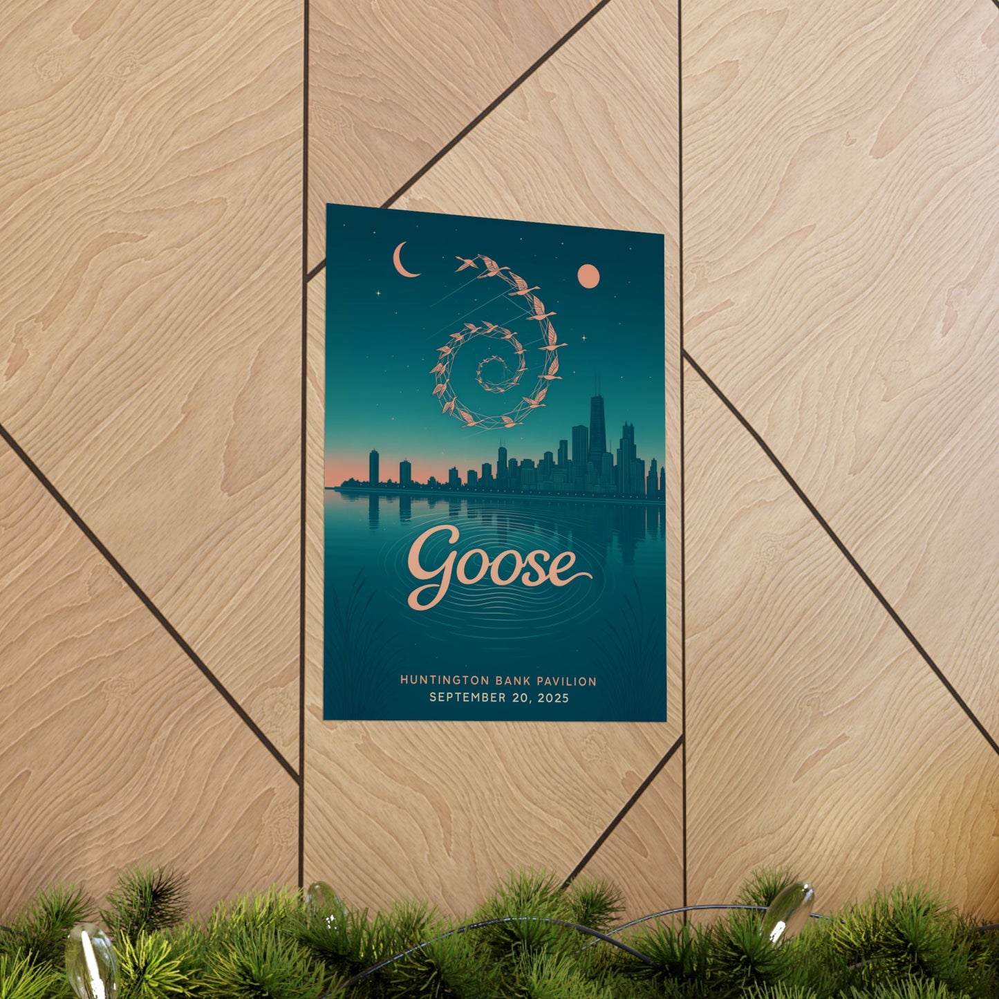 Goose Chicago Concert Poster | September 20, 2025 | Huntington Bank Pavilion | Variant 1