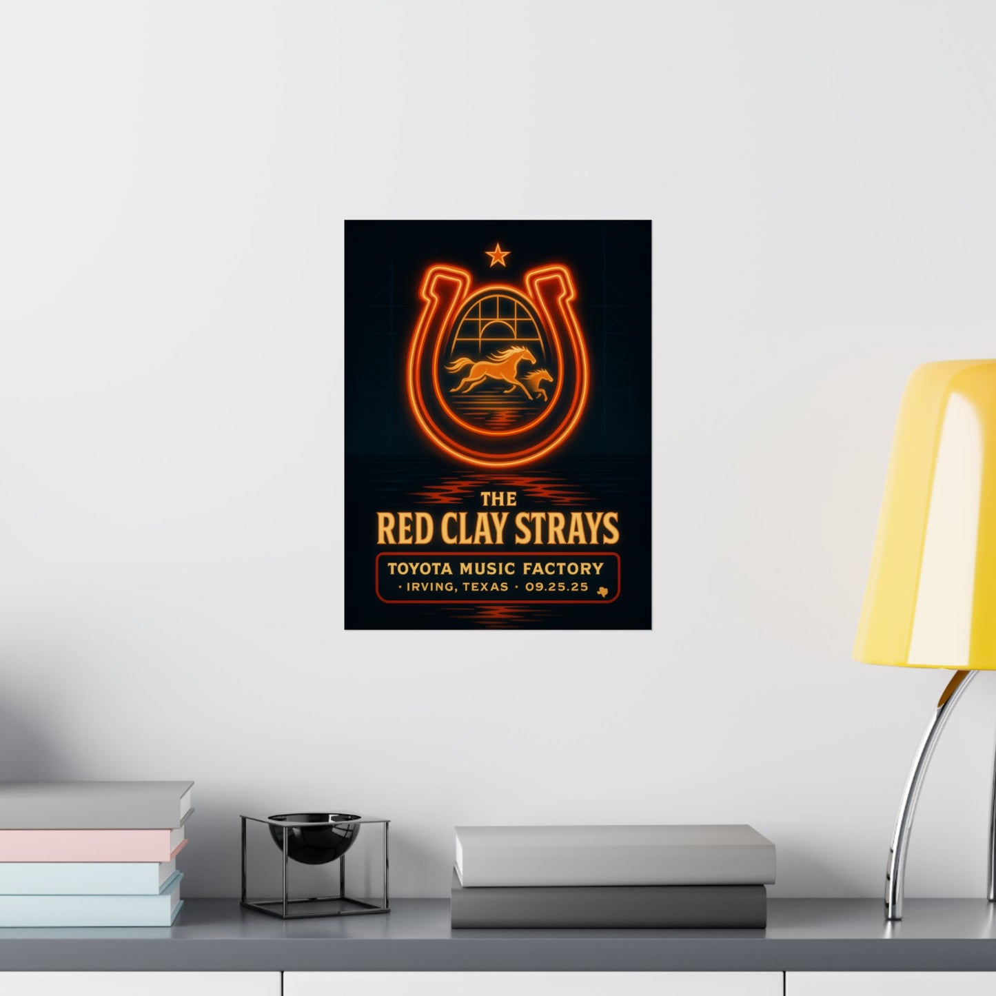 The Red Clay Strays Irving TX Concert Print | September 25, 2025 | Toyota Music Factory | Variant 2