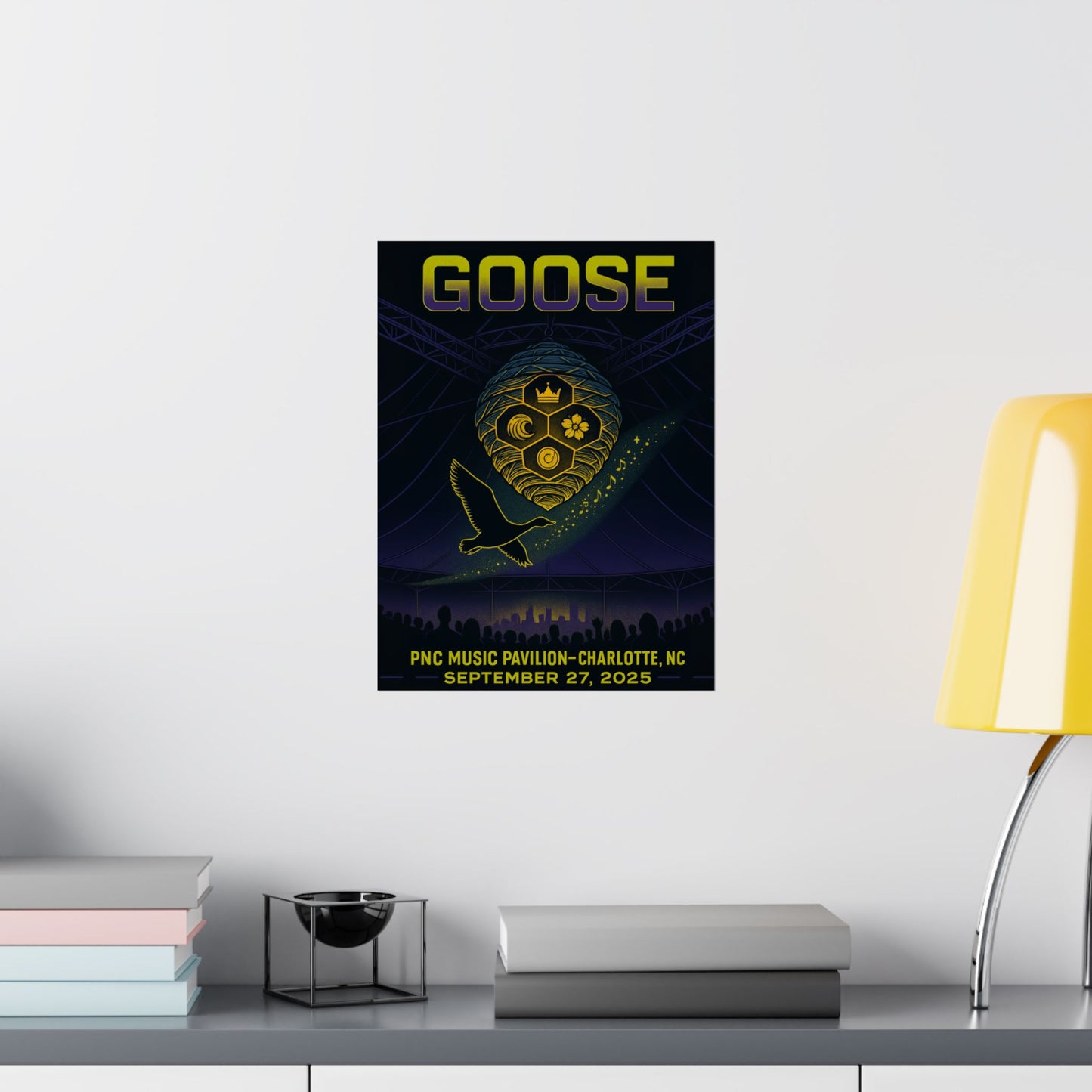 Goose Charlotte Concert Print | September 27, 2025 | PNC Music Pavilion | Variant 2