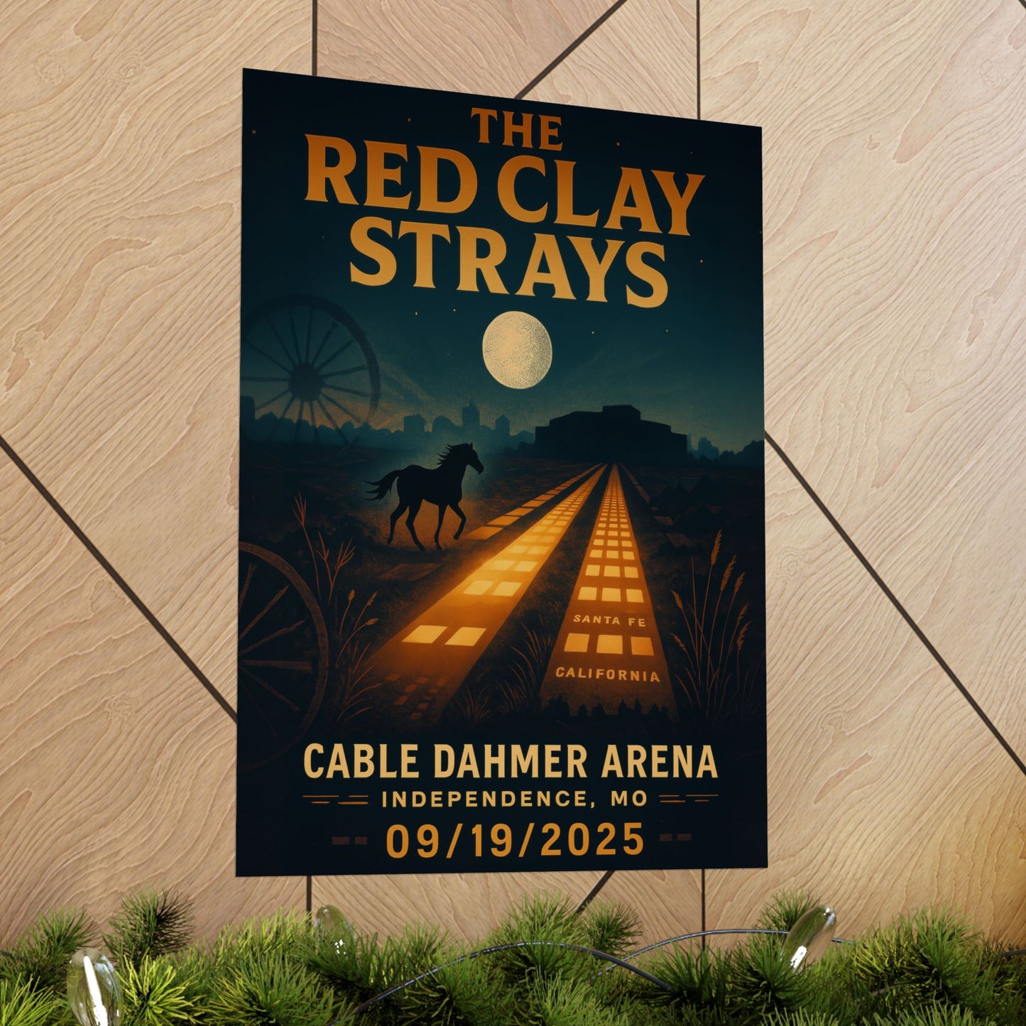 The Red Clay Strays Independence MO Concert Print | September 19, 2025 | Cable Dahmer Arena | Variant 3