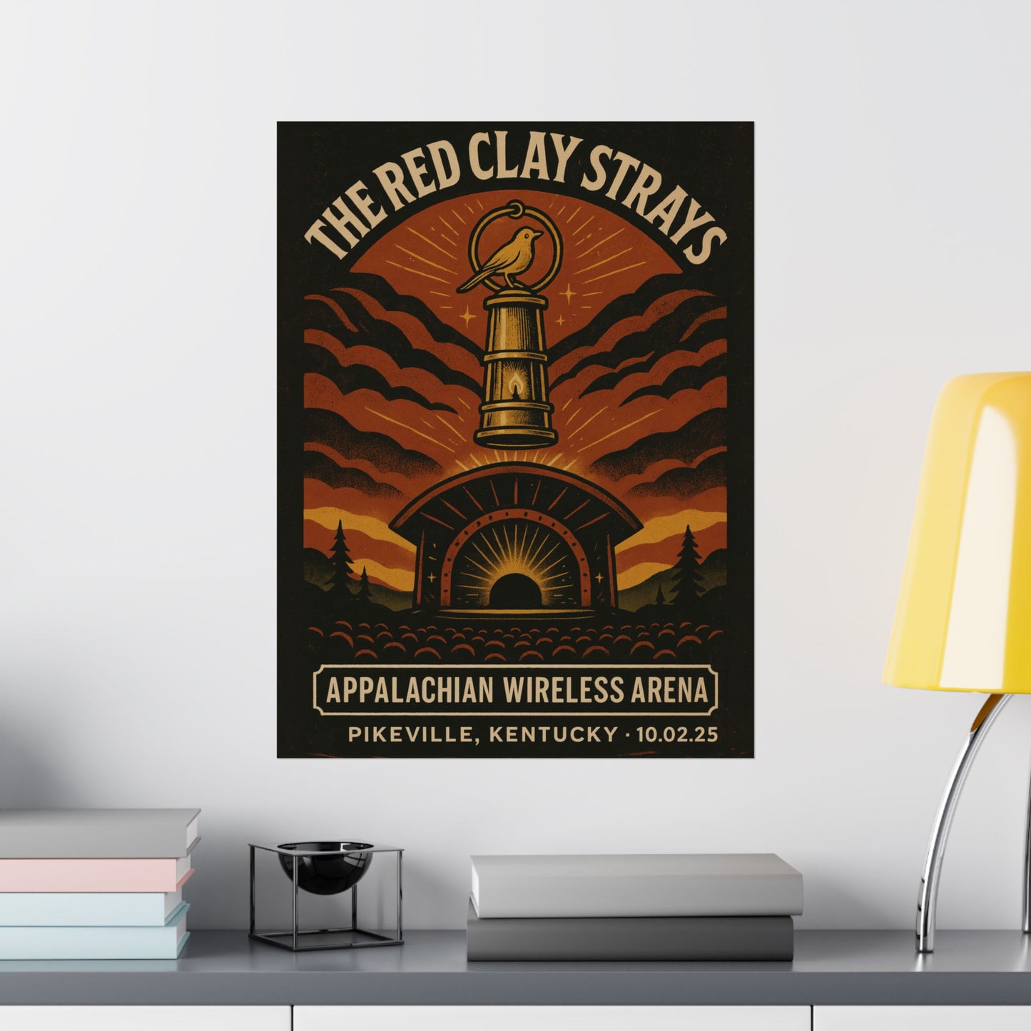 The Red Clay Strays Pikeville KY Concert Print | October 2, 2025 | Appalachian Wireless Arena | Variant 1