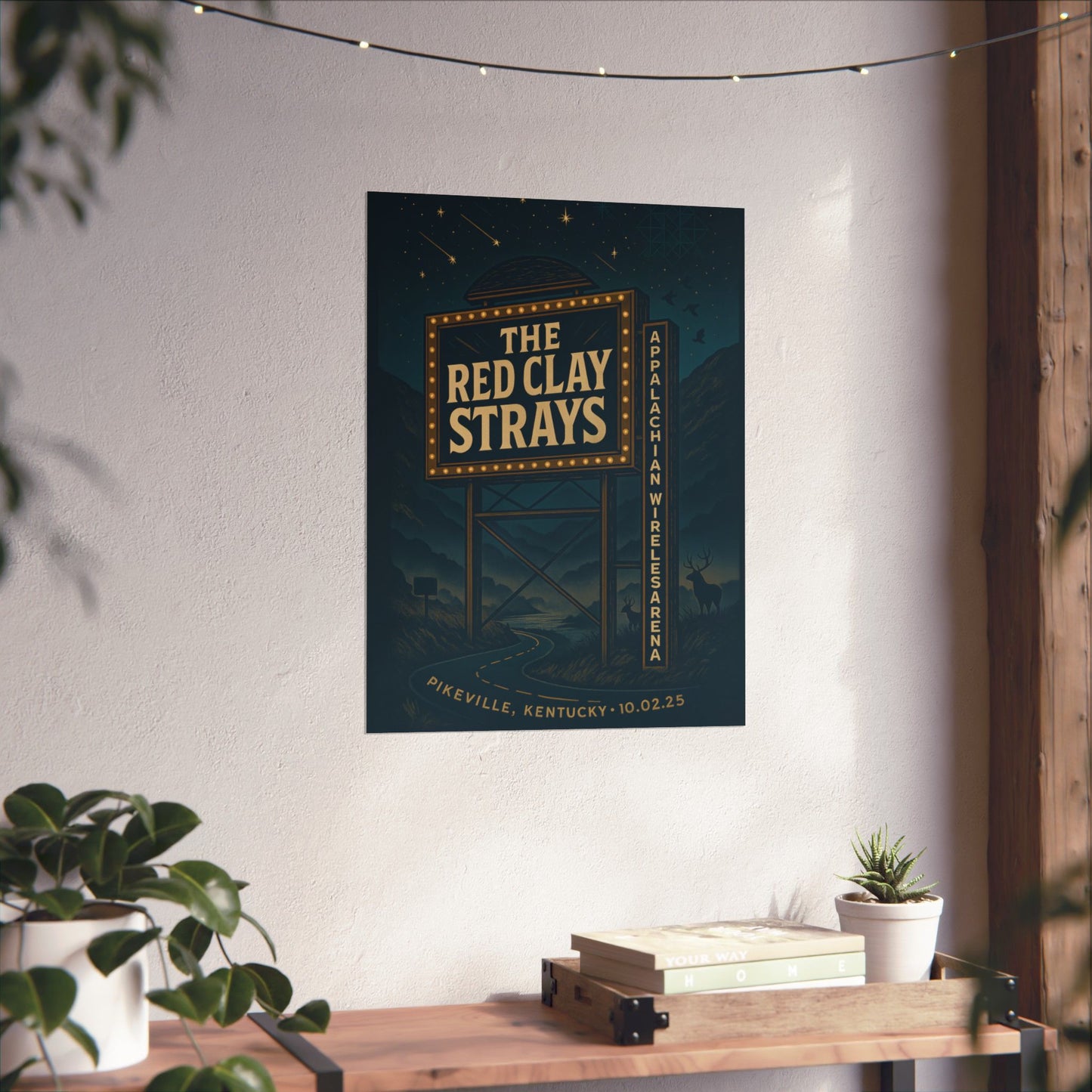 The Red Clay Strays Pikeville KY Concert Print | October 2, 2025 | Appalachian Wireless Arena | Variant 2