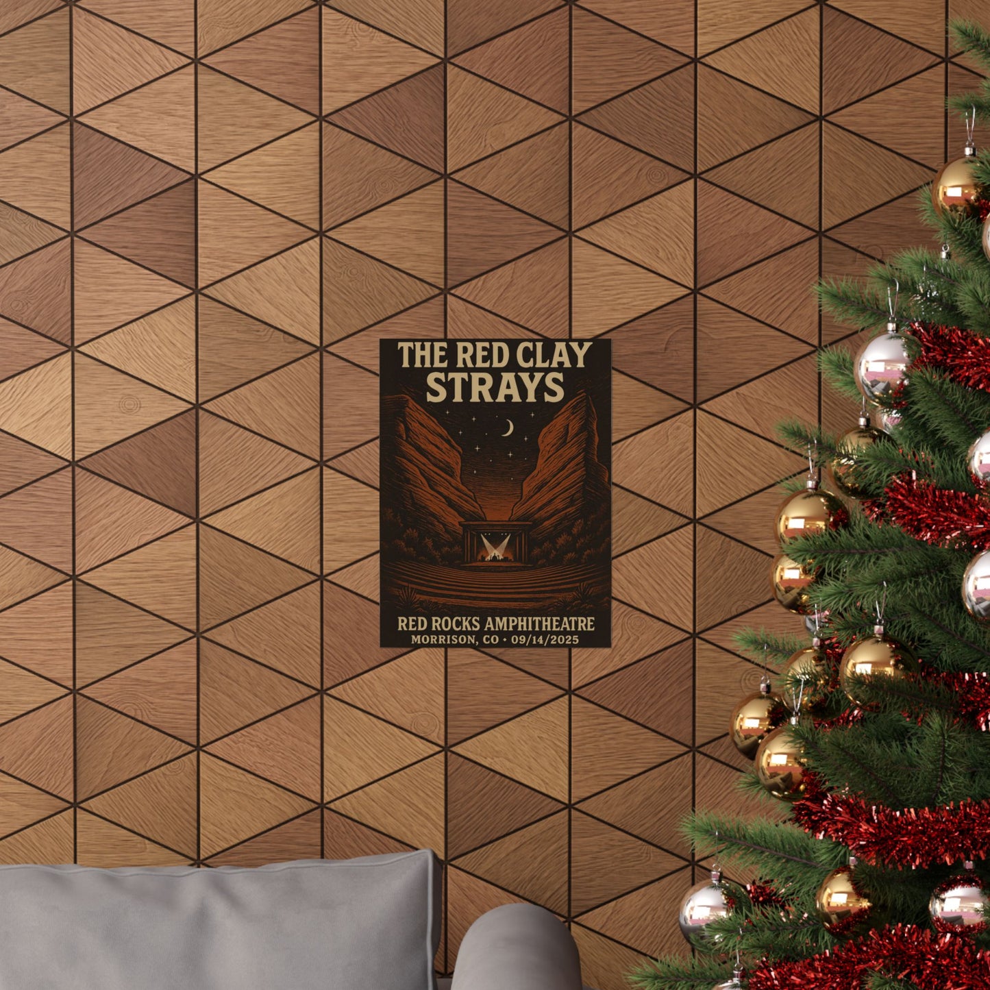The Red Clay Strays Morrison CO Concert Poster | September 14, 2025 | Red Rocks Amphitheatre | Variant 1