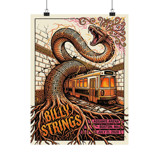 Billy Strings | July 21, 2026 | Boston, MA | Concert Poster