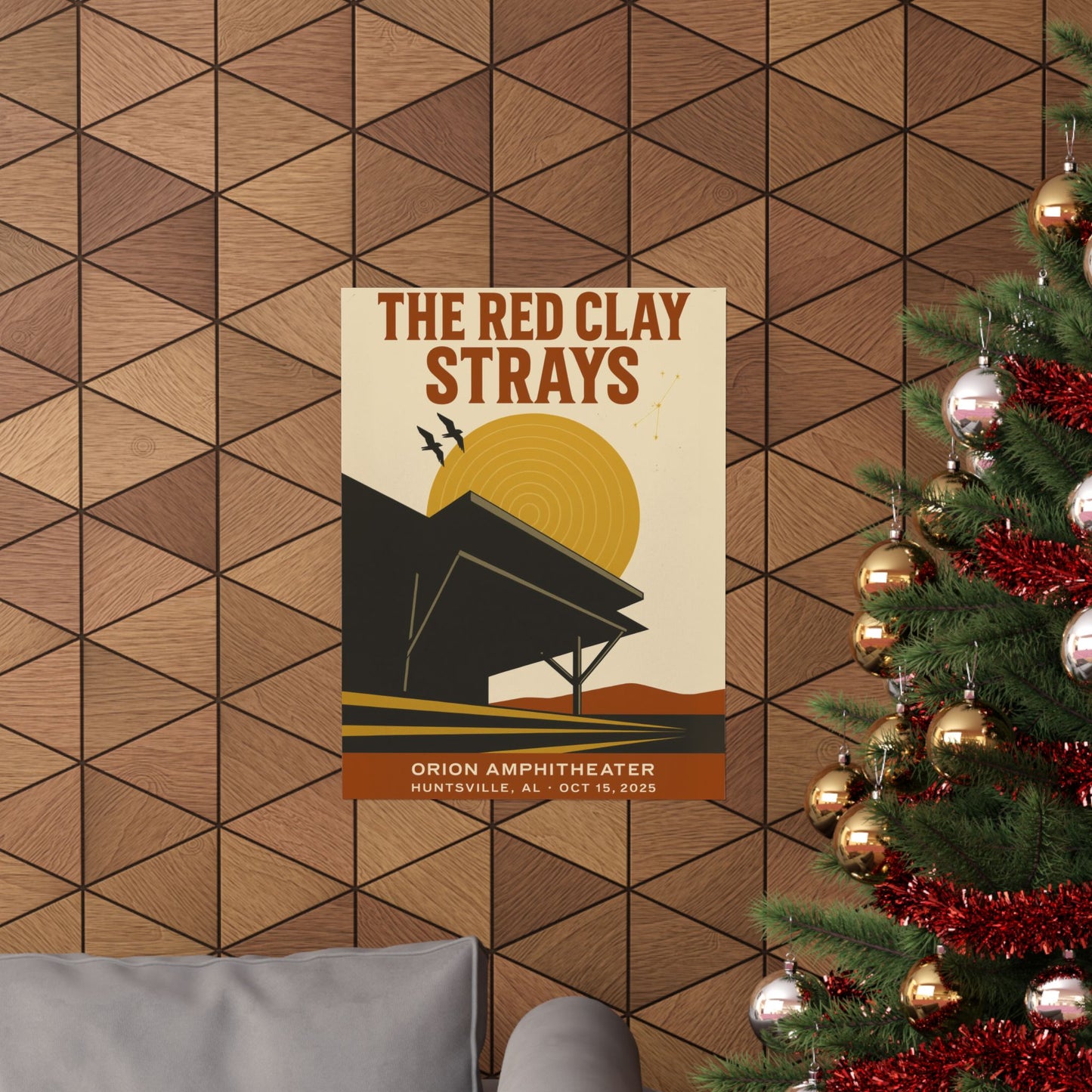 The Red Clay Strays Huntsville, AL Concert Print | October 15, 2025 | Orion Amphitheater | Variant 1