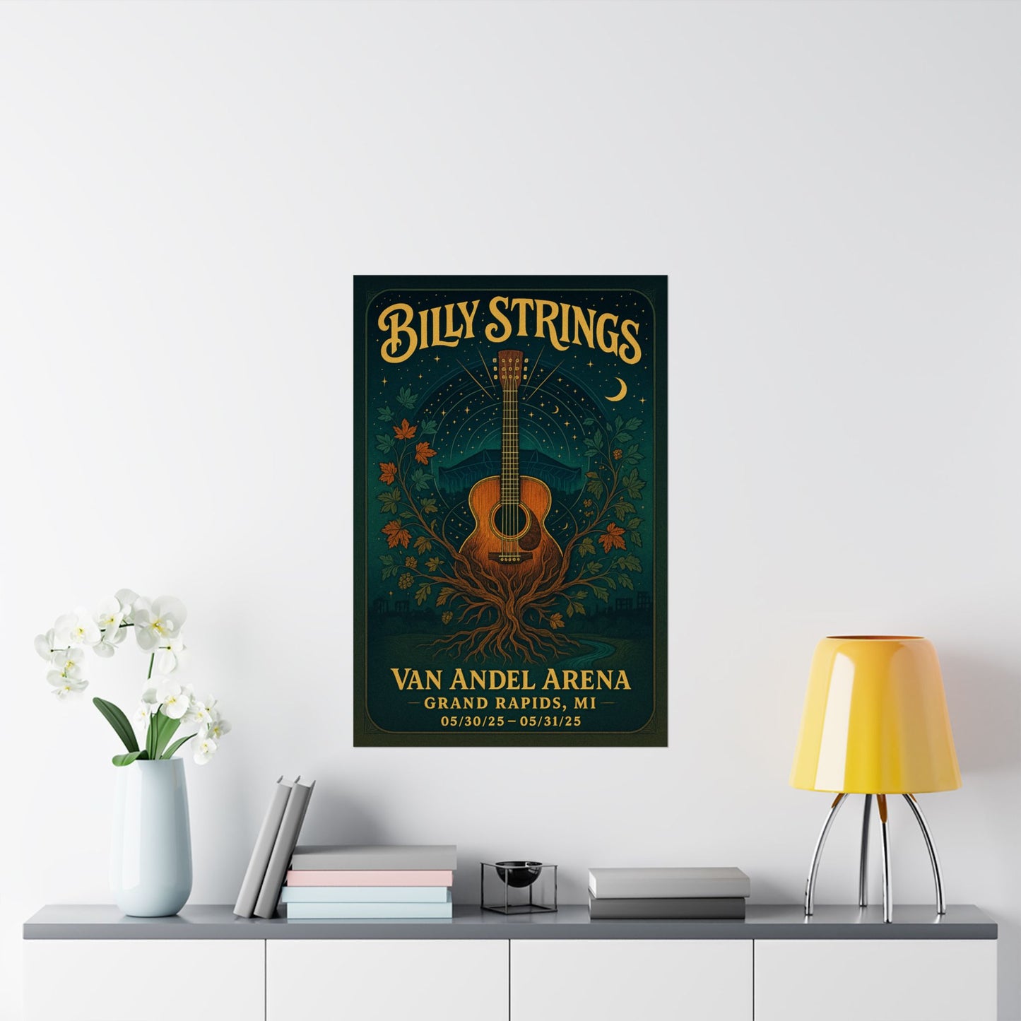 Billy Strings Grand Rapids Concert Print | May 30 - 31, 2025 | Van Andel Arena