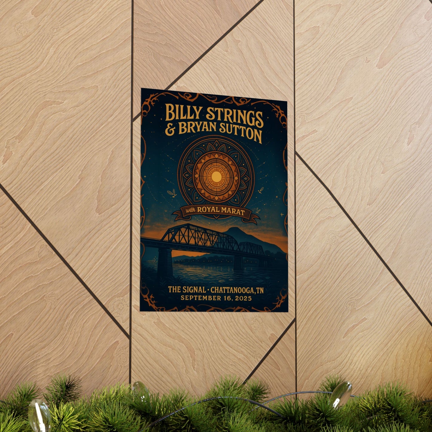 Billy Strings & Bryan Sutton Chattanooga | The Signal | September 16,2025 | Concert Poster