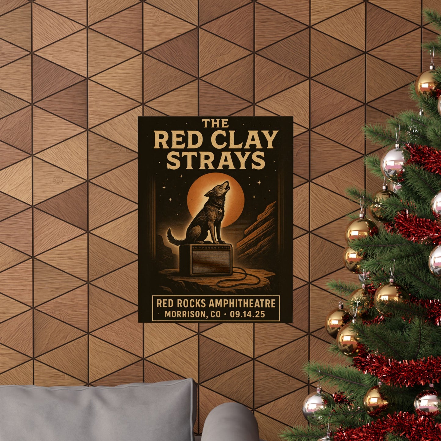 The Red Clay Strays Morrison CO Concert Poster | September 14, 2025 | Red Rocks Amphitheatre | Variant 2